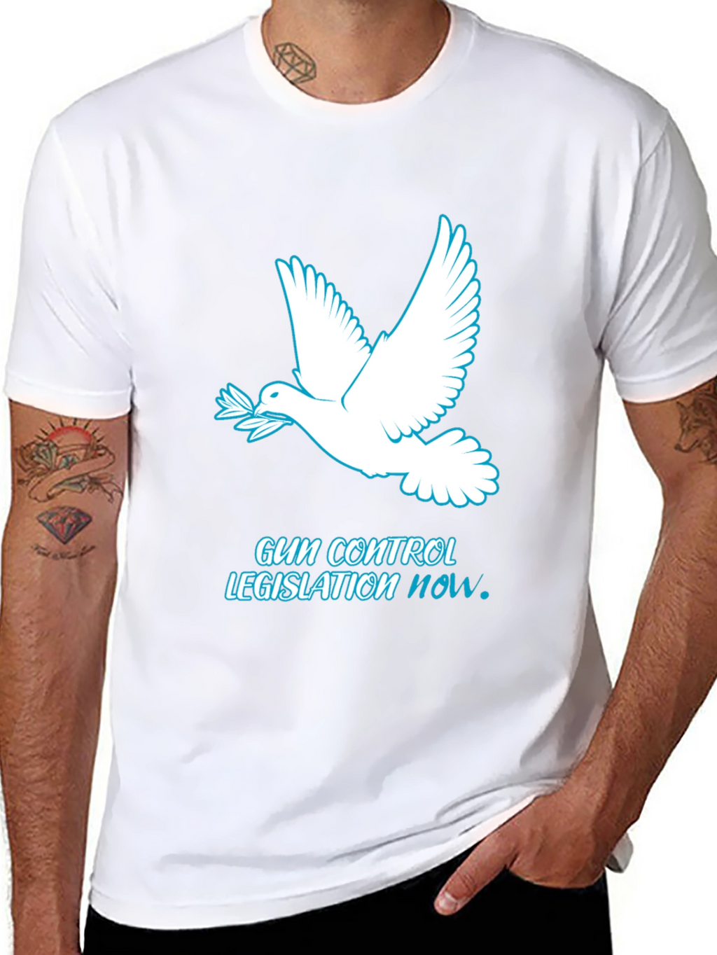 Peace Dove Gun Control T-Shirt - Legislation NOW