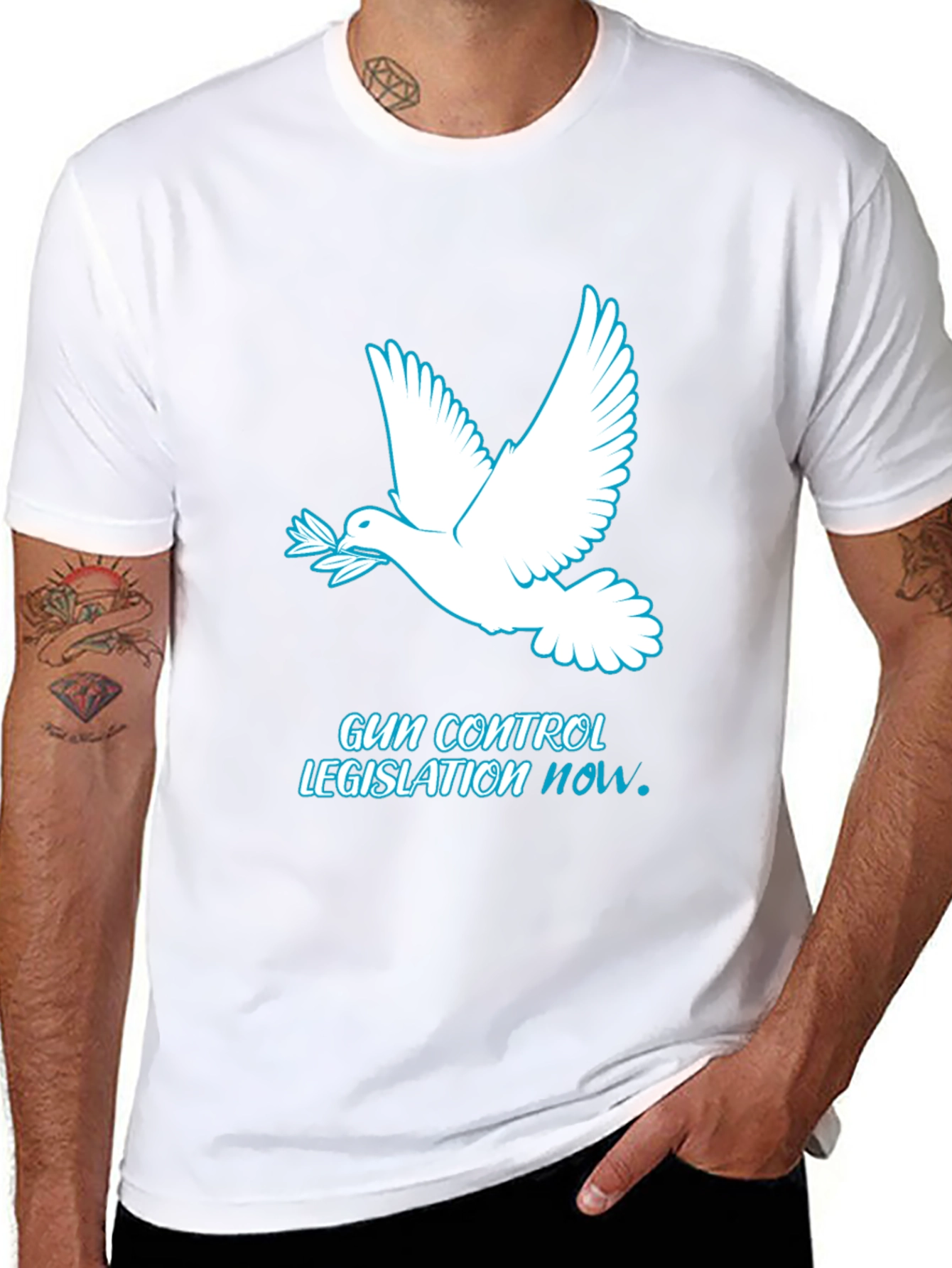 Peace Dove Gun Control T-Shirt - Legislation NOW