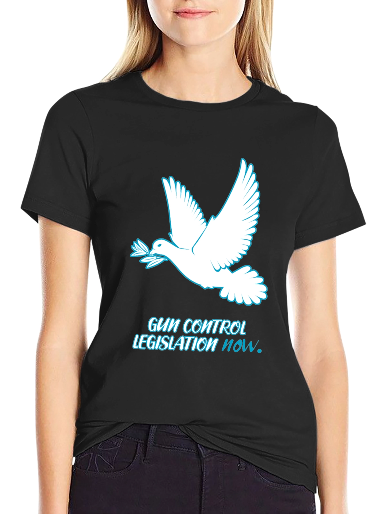Peace Dove Gun Control T-Shirt - Legislation NOW