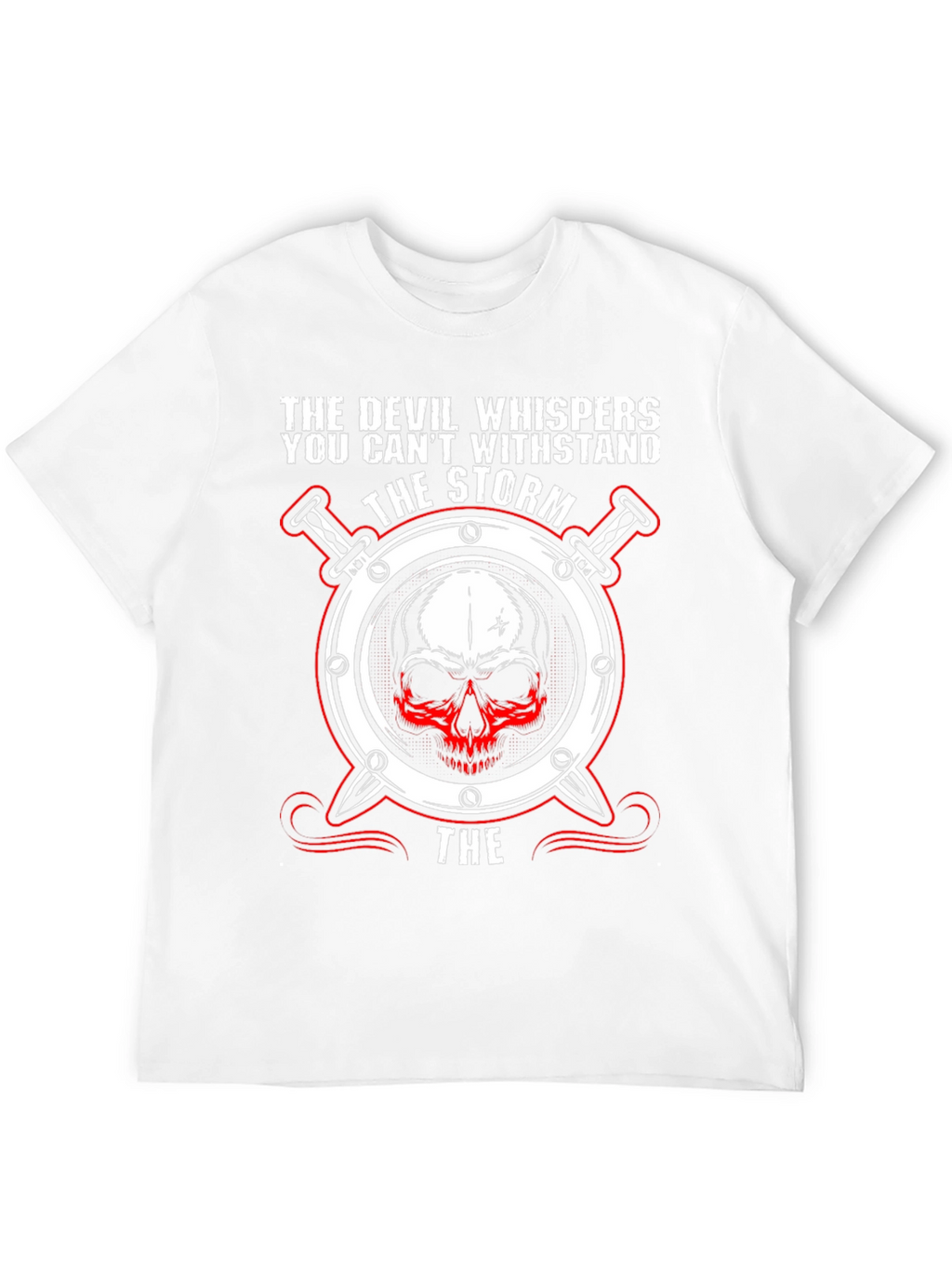 The Devil Whispers Graphic T-Shirt - Black