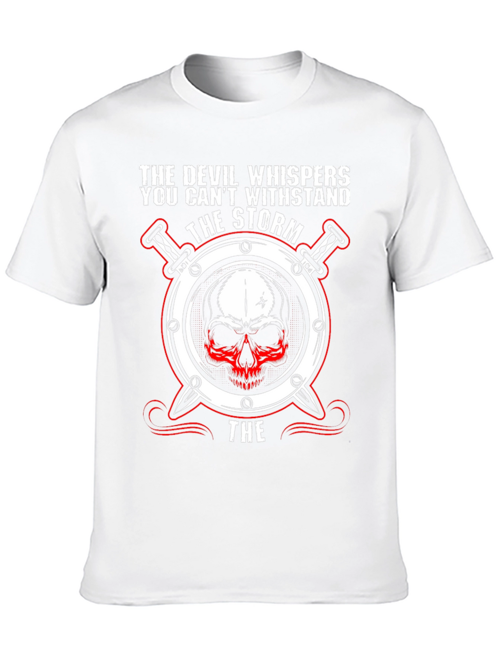 The Devil Whispers Graphic T-Shirt - Black