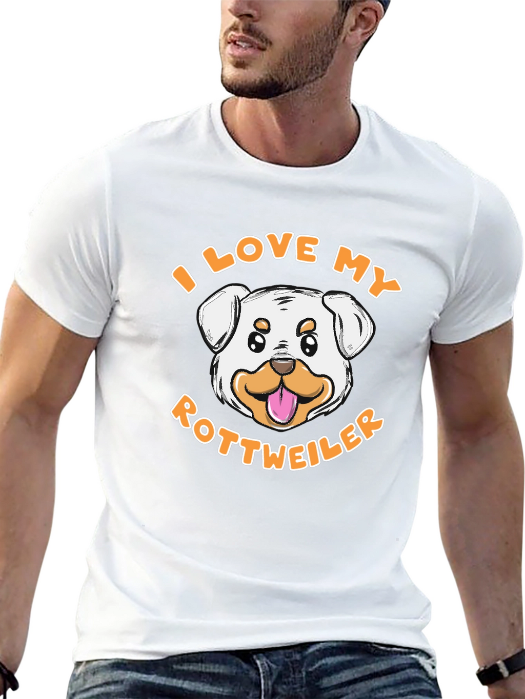 I Love My Rottweiler T-Shirt - Dog Lover Tee