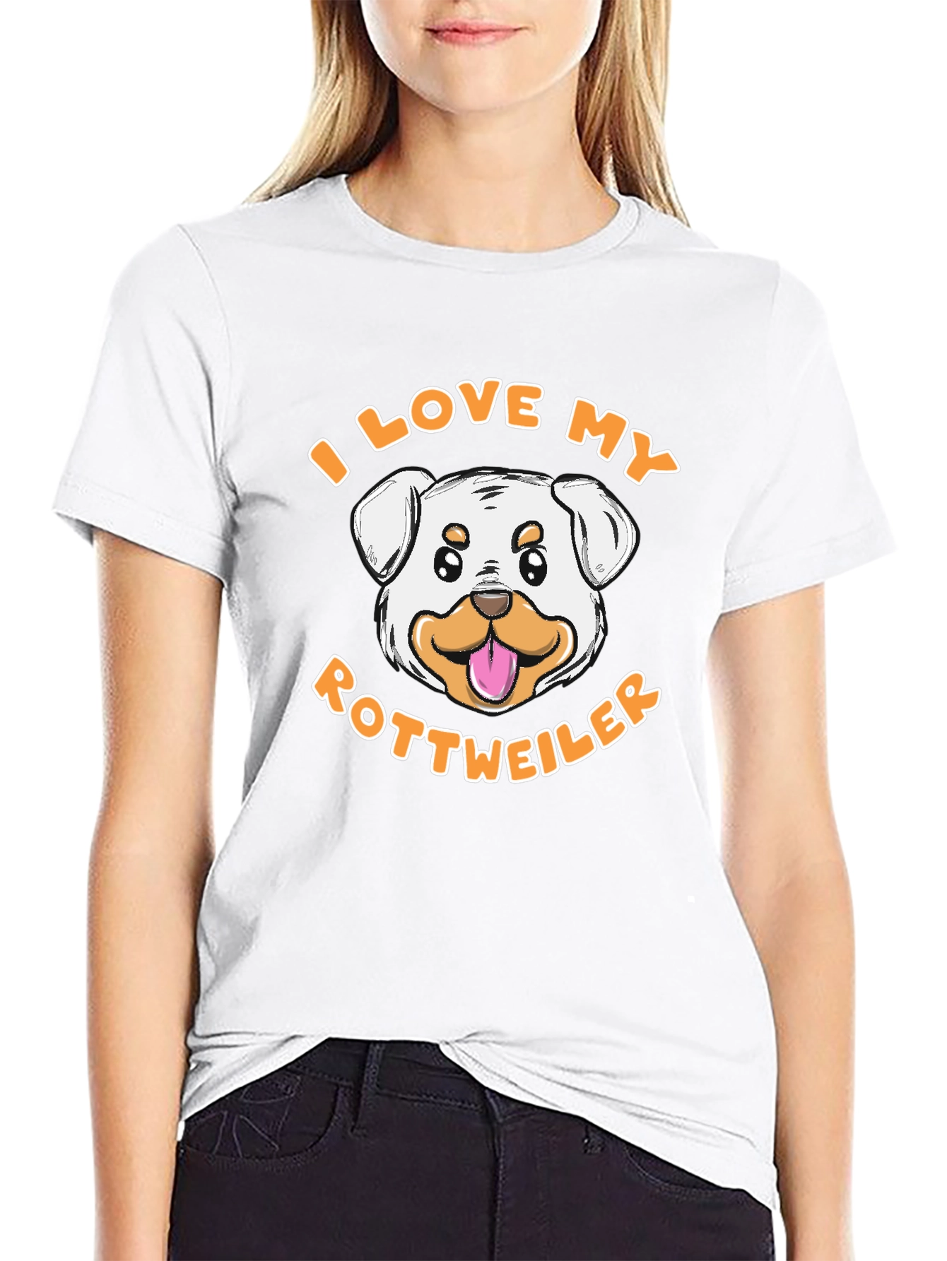 I Love My Rottweiler T-Shirt - Dog Lover Tee