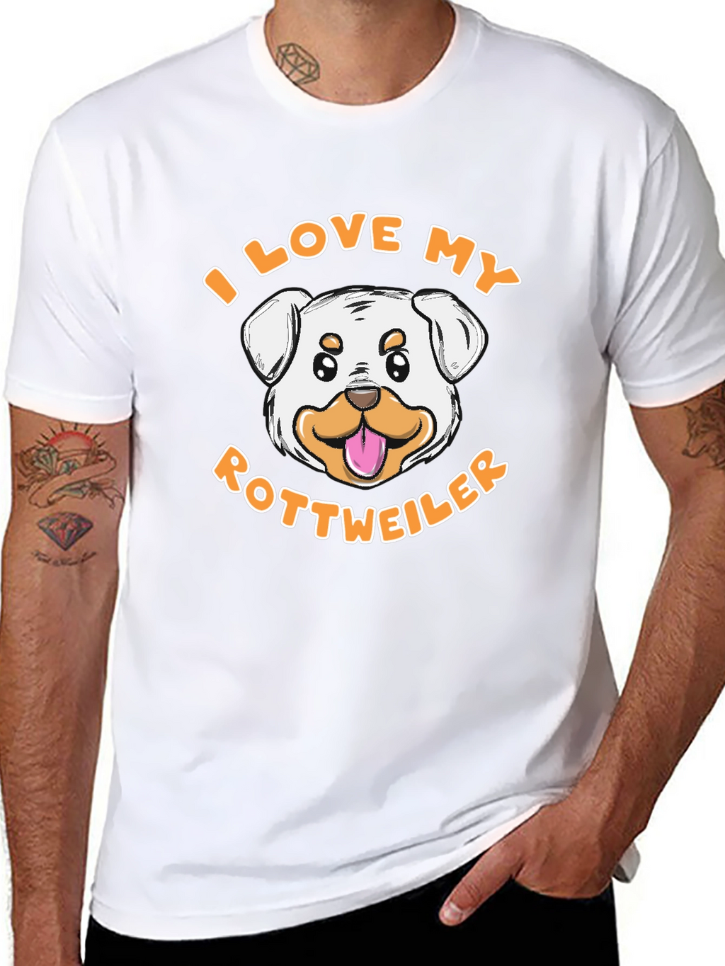 I Love My Rottweiler T-Shirt - Dog Lover Tee