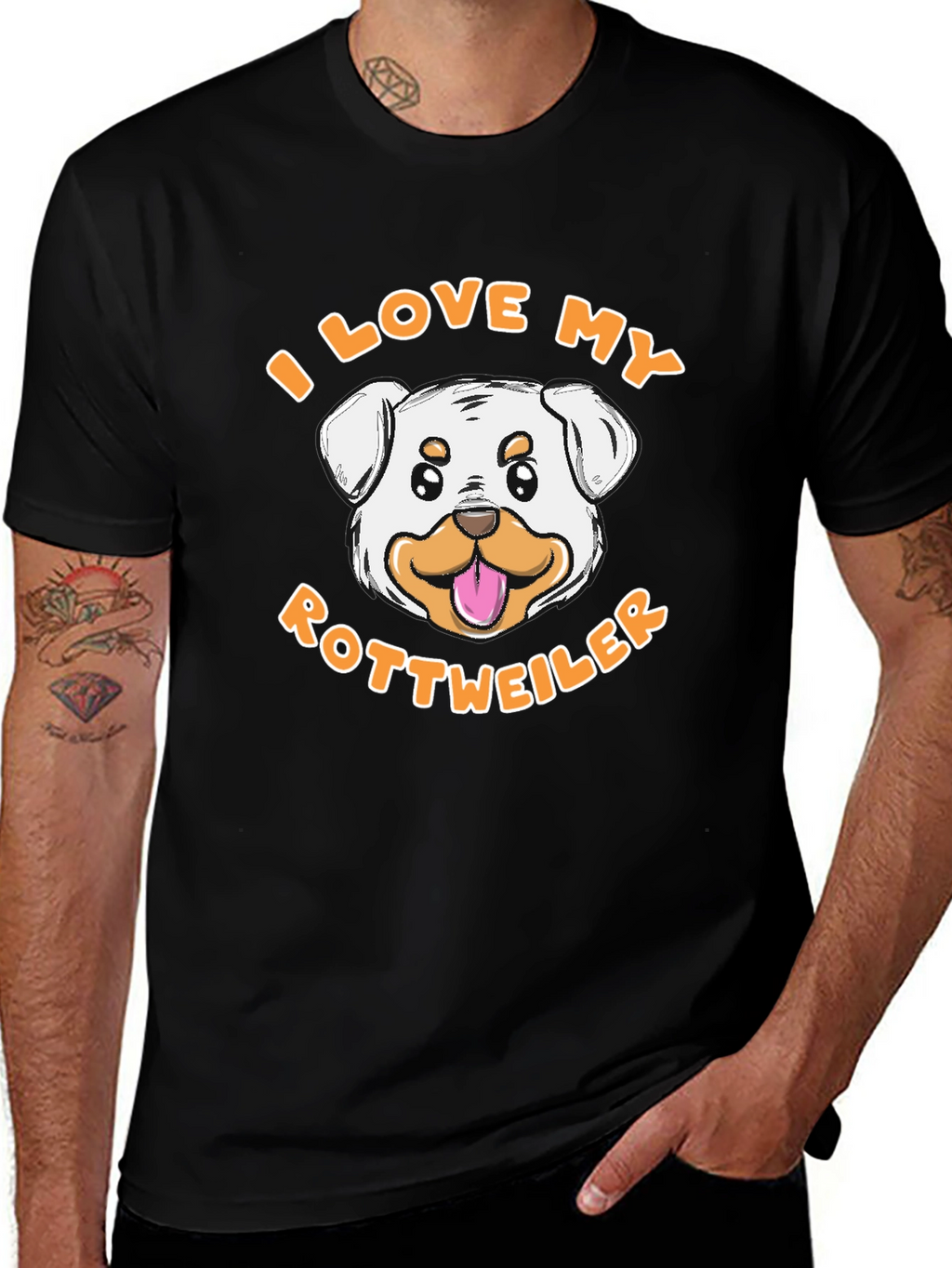 I Love My Rottweiler T-Shirt - Dog Lover Tee