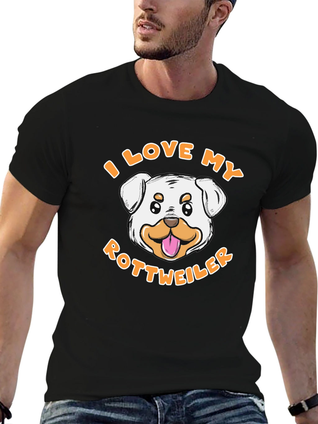 I Love My Rottweiler T-Shirt - Dog Lover Tee