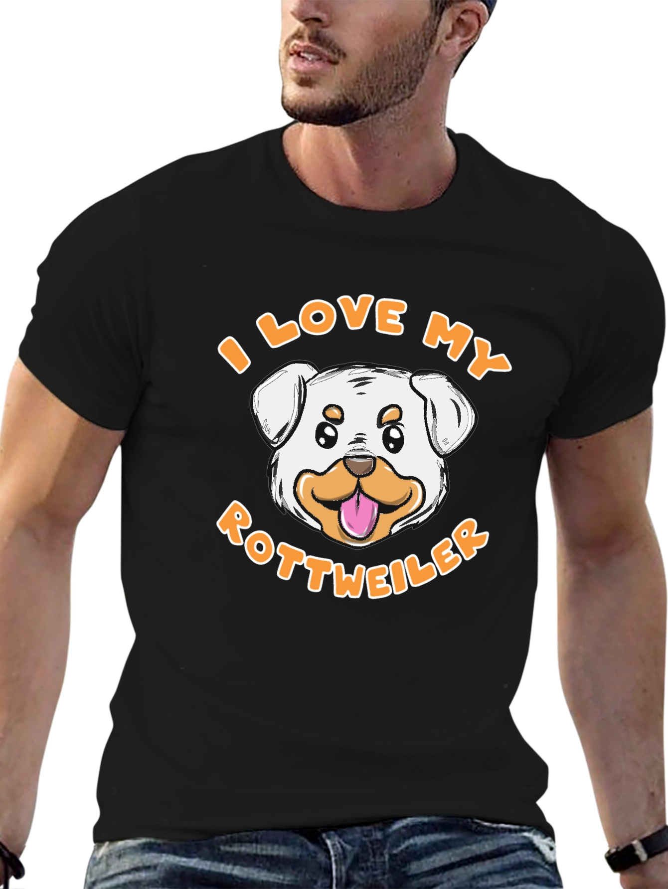 I Love My Rottweiler T-Shirt - Dog Lover Tee
