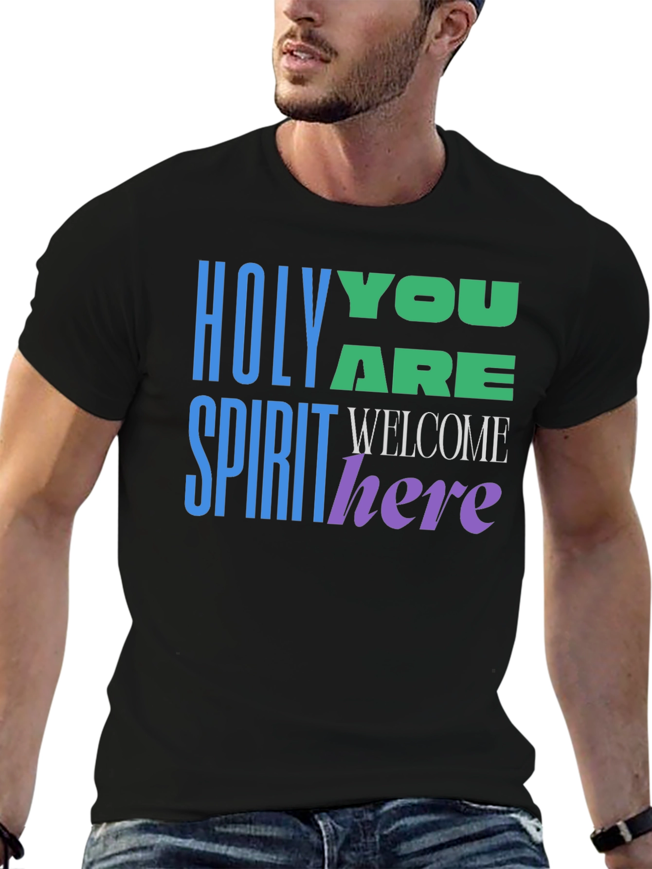 Holy Spirit Welcome Here Graphic T-Shirt