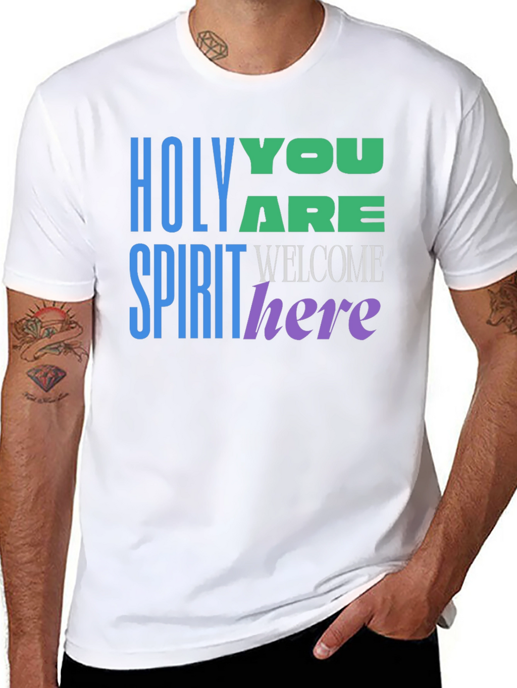 Holy Spirit Welcome Here Graphic T-Shirt