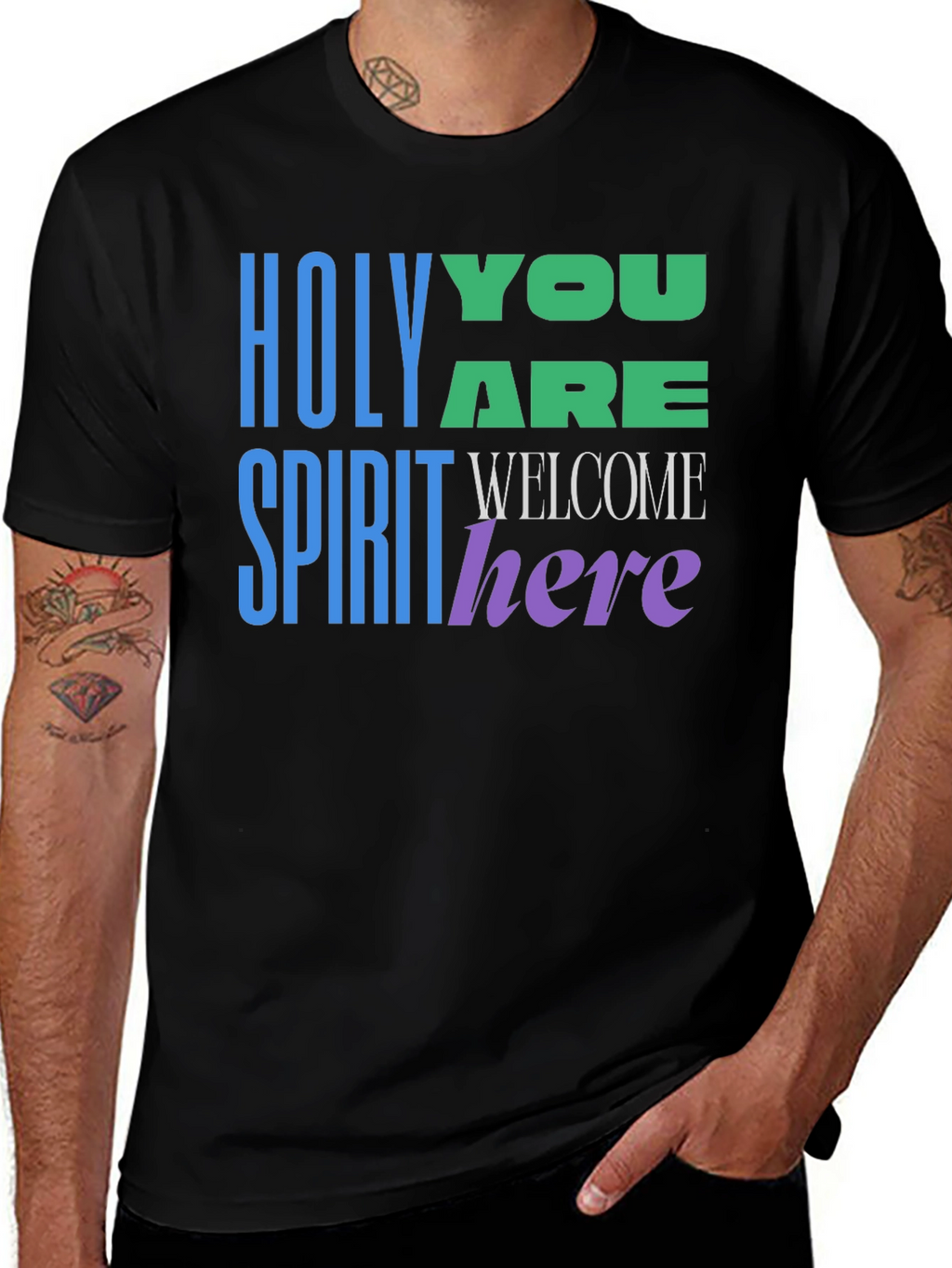 Holy Spirit Welcome Here Graphic T-Shirt