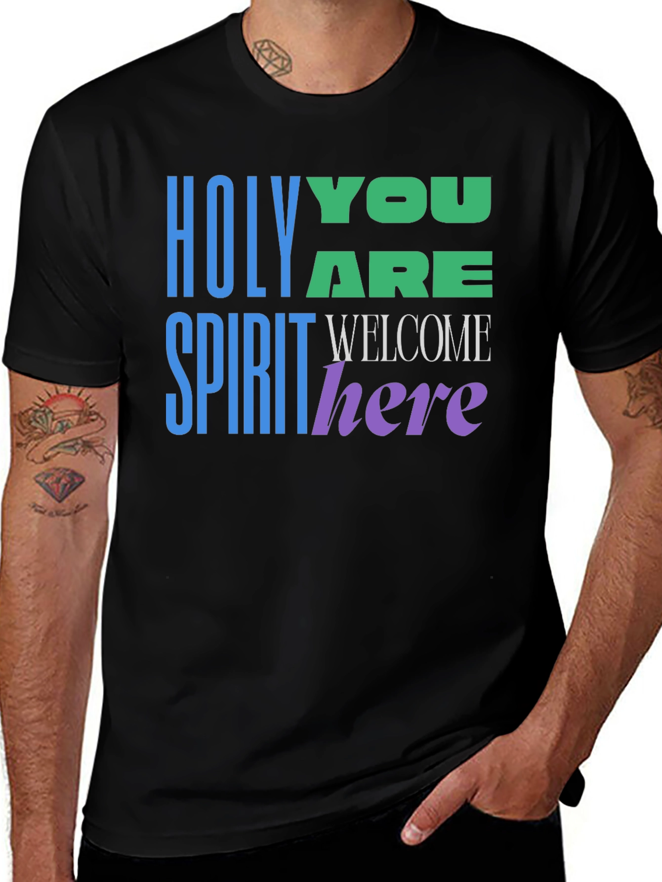 Holy Spirit Welcome Here Graphic T-Shirt