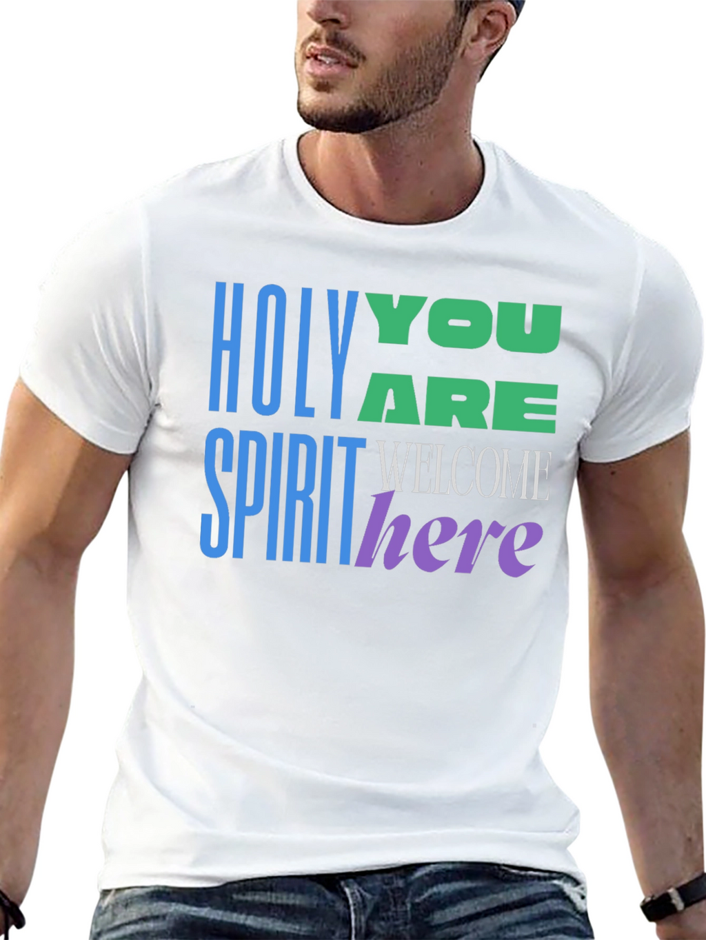 Holy Spirit Welcome Here Graphic T-Shirt