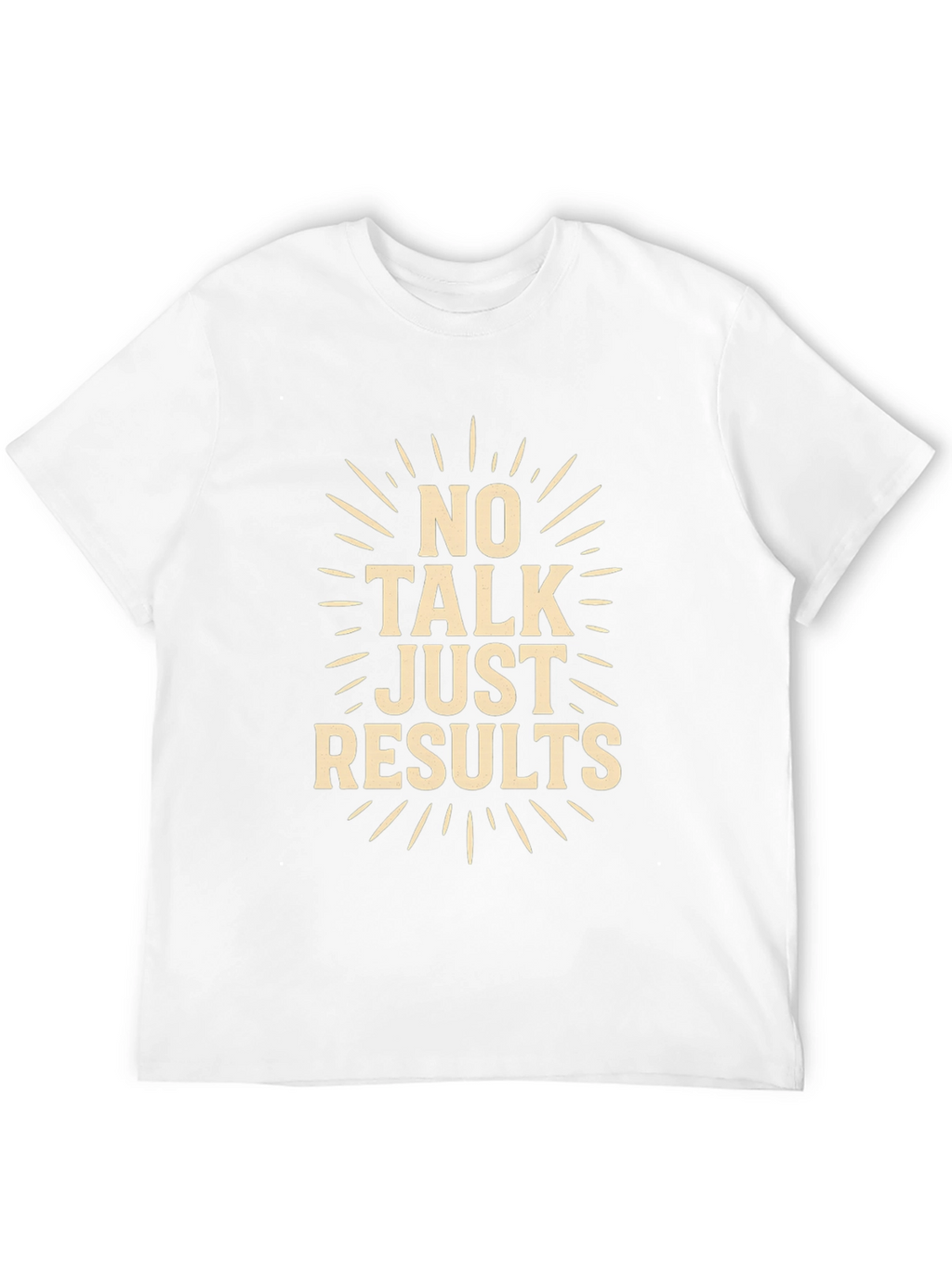 No Talk Just Results Black Graphic Tee