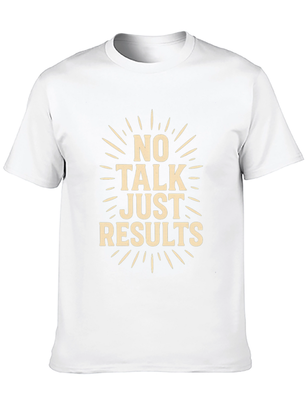 No Talk Just Results Black Graphic Tee