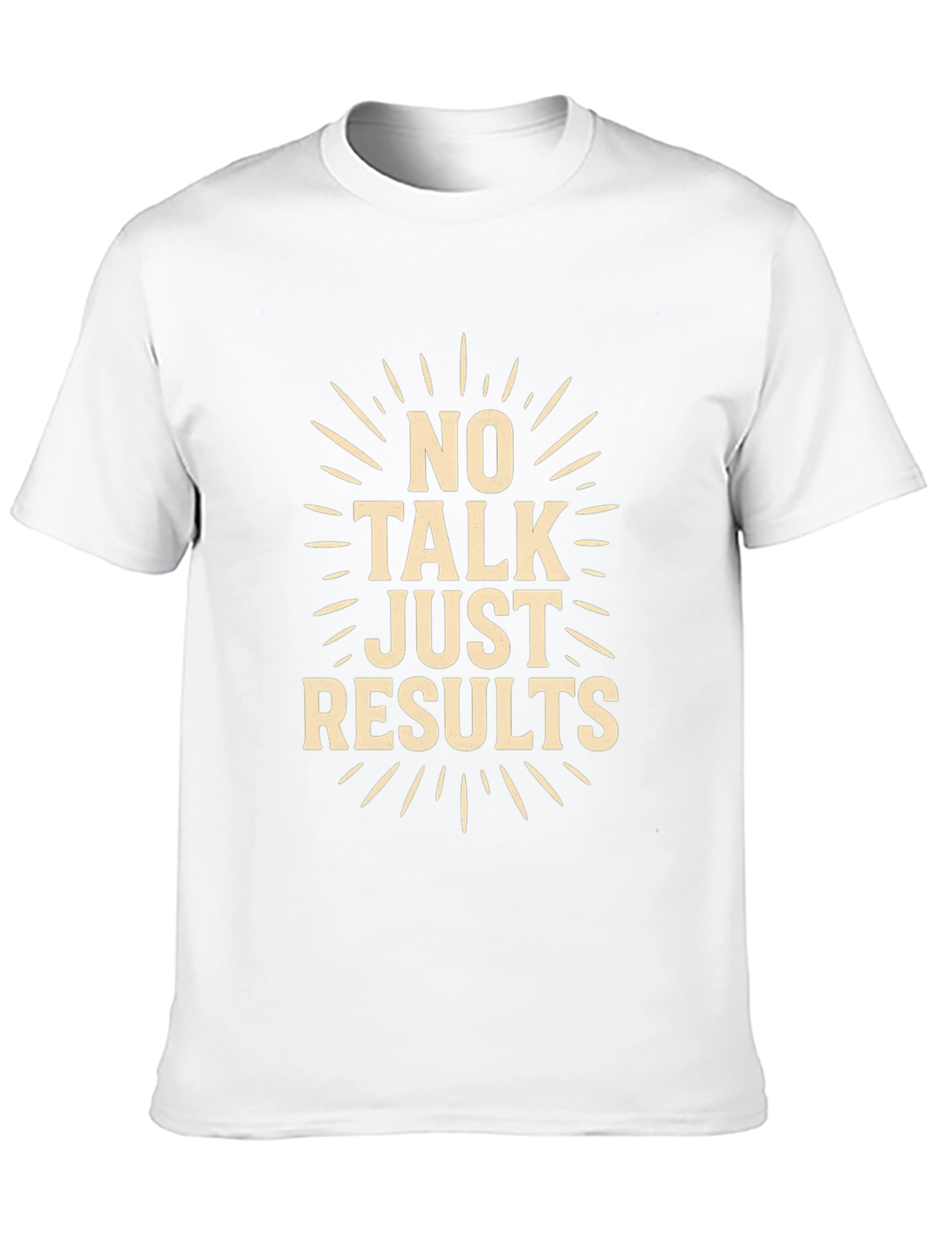 No Talk Just Results Black Graphic Tee