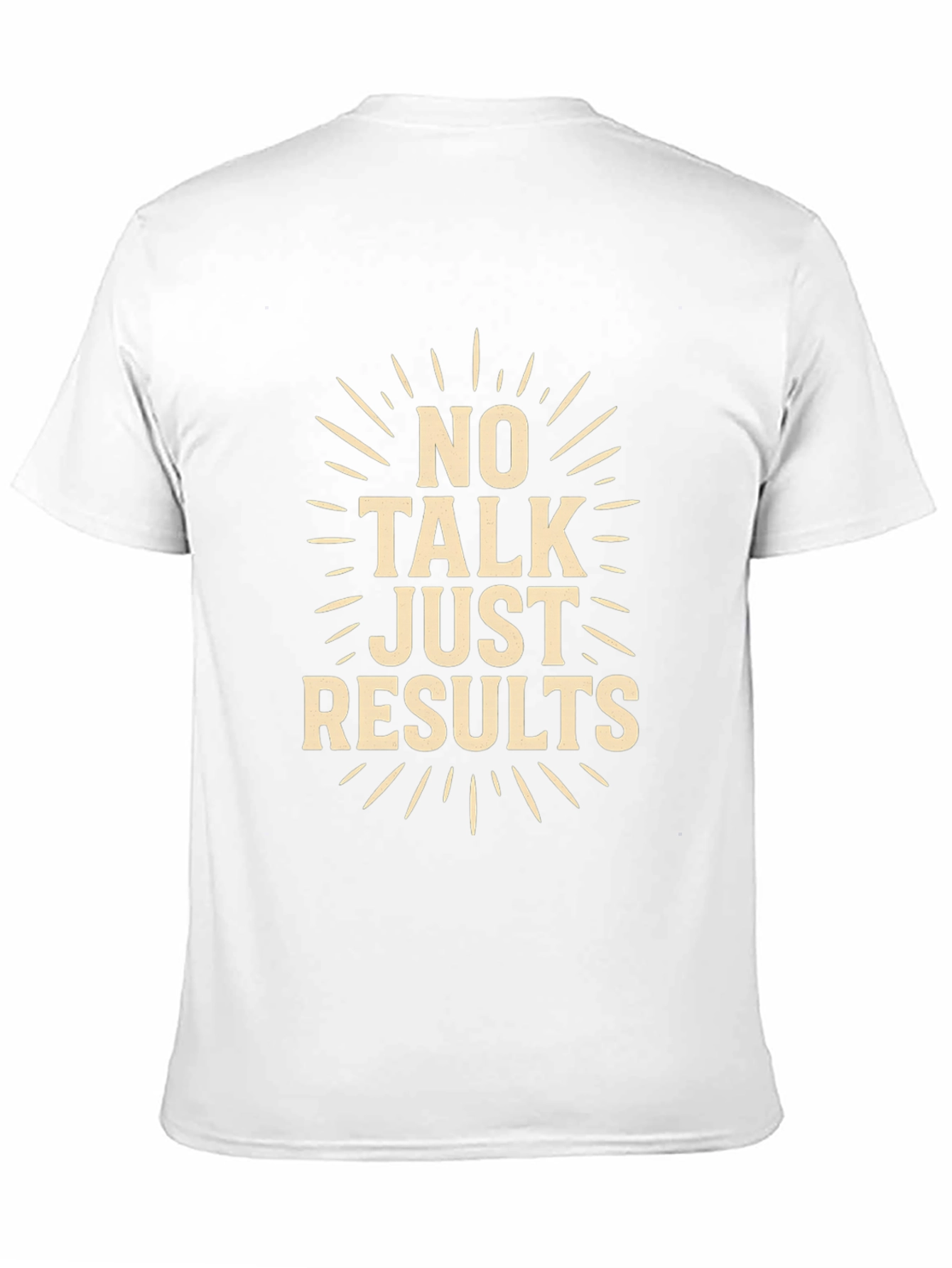 No Talk Just Results Black Graphic Tee