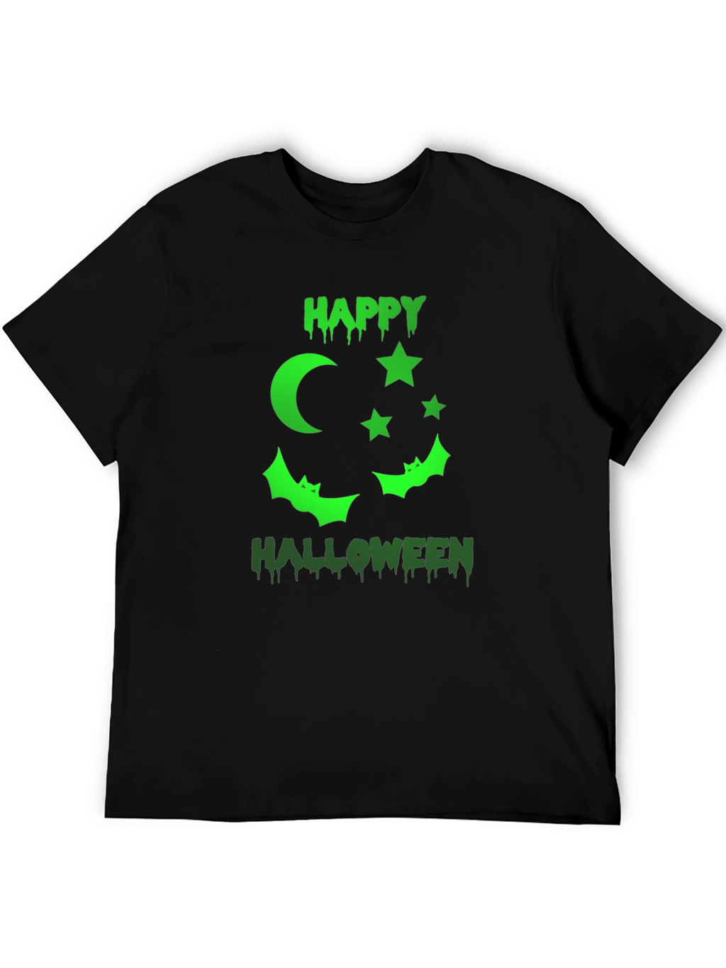Happy Halloween Graphic T-Shirt - Black