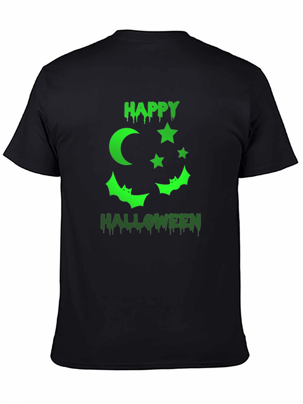 Happy Halloween Graphic T-Shirt - Black