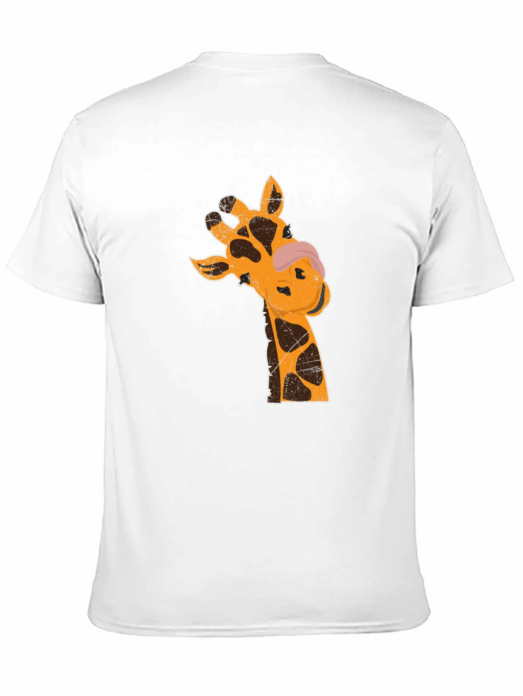 Giraffe Graphic T-Shirt - Black Casual Tee