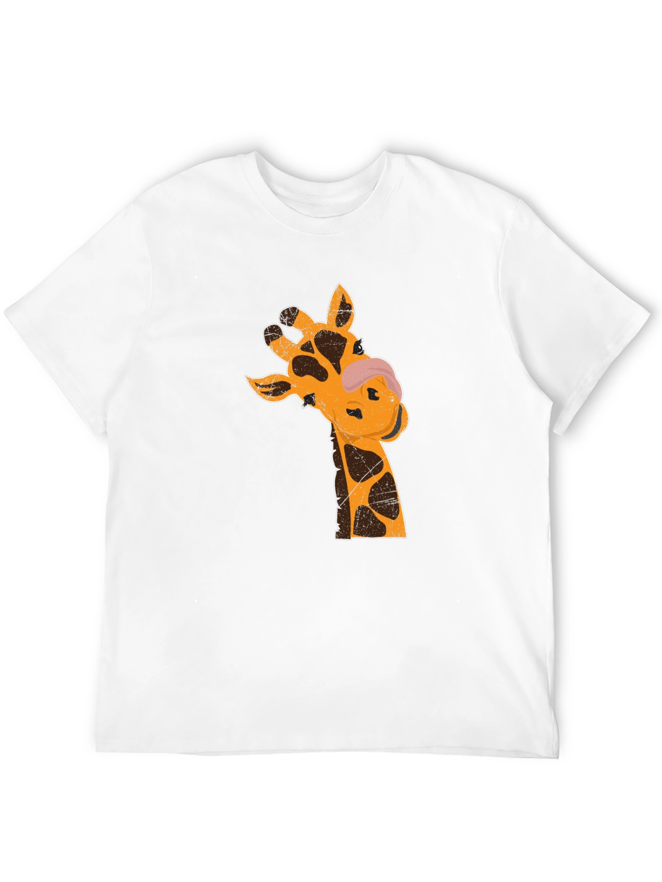 Giraffe Graphic T-Shirt - Black Casual Tee