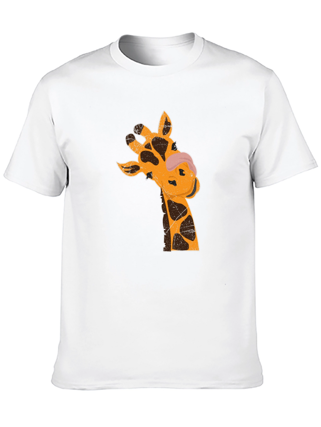 Giraffe Graphic T-Shirt - Black Casual Tee
