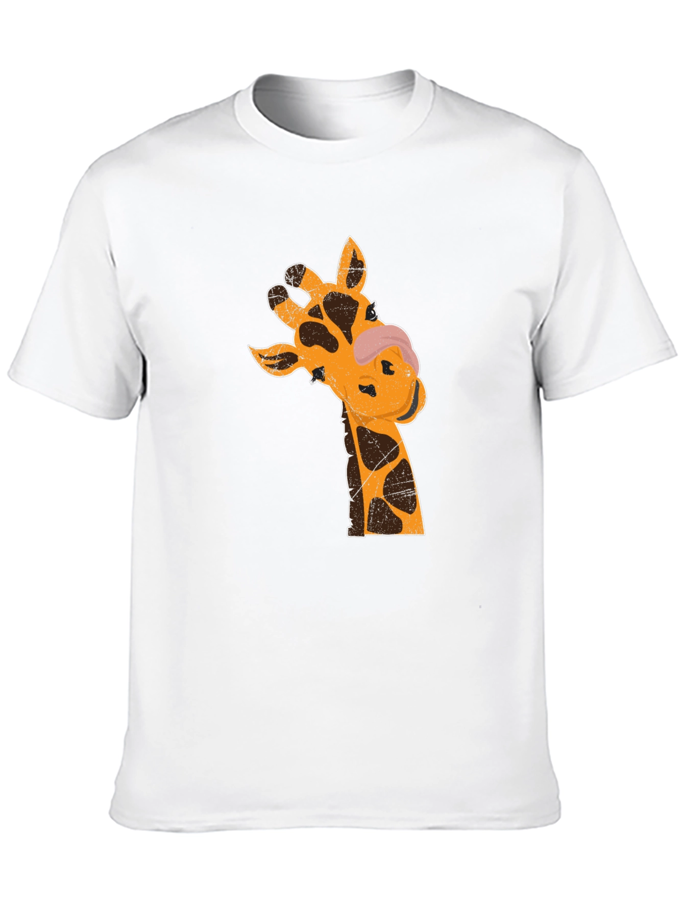 Giraffe Graphic T-Shirt - Black Casual Tee