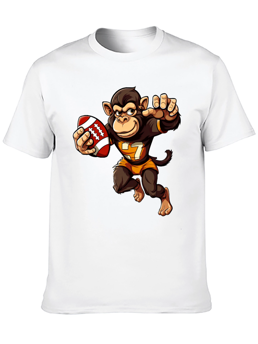 Monkey Football Player T-Shirt