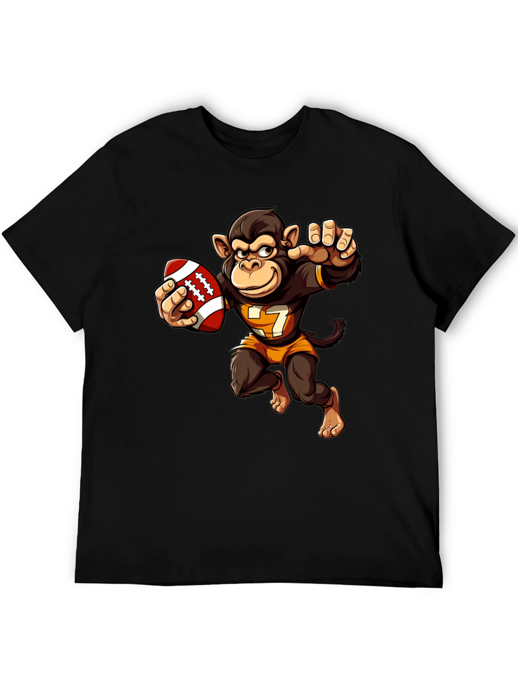 Monkey Football Player T-Shirt