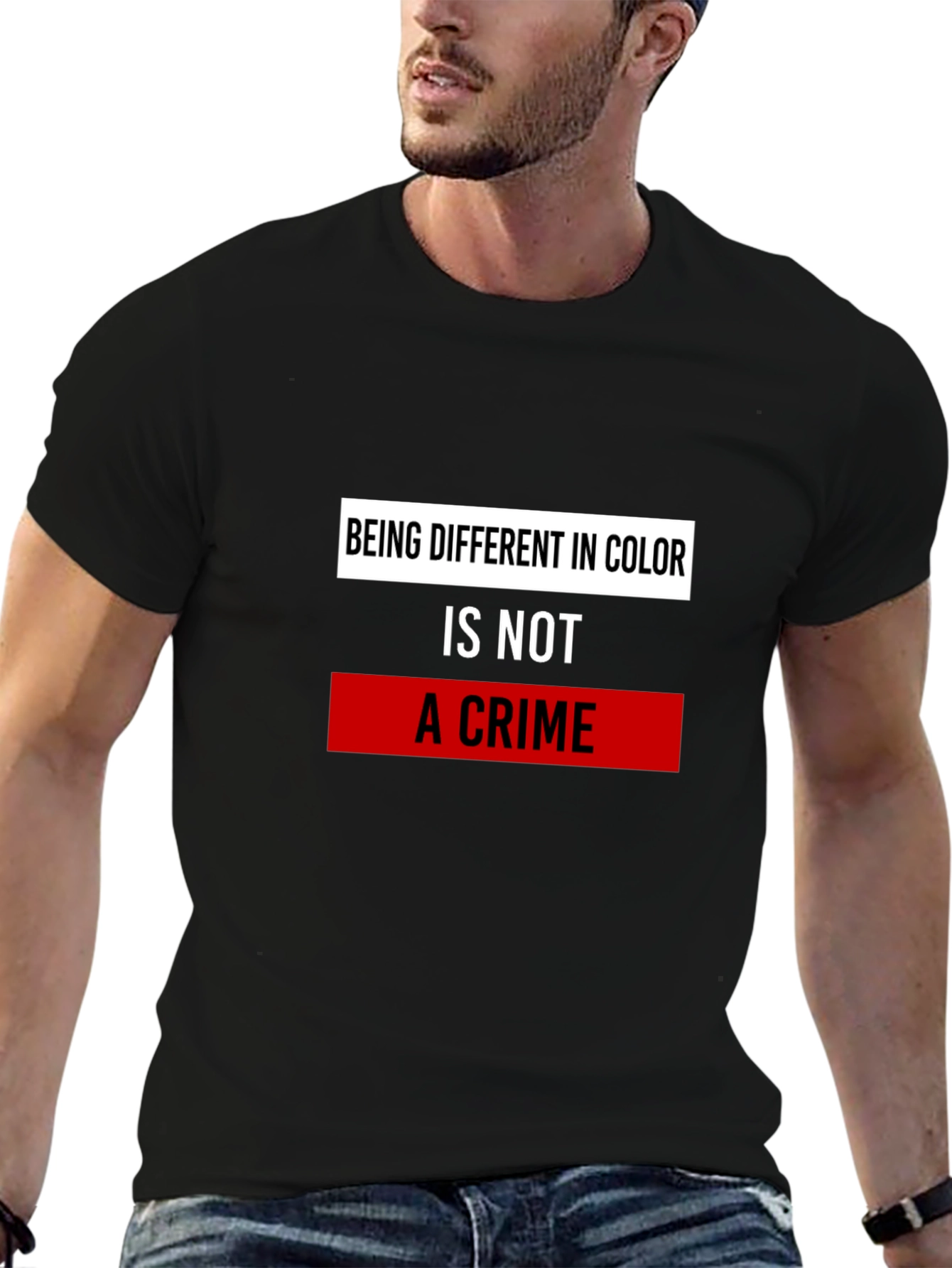Equality T-Shirt - Being Different in Color is Not A Crime