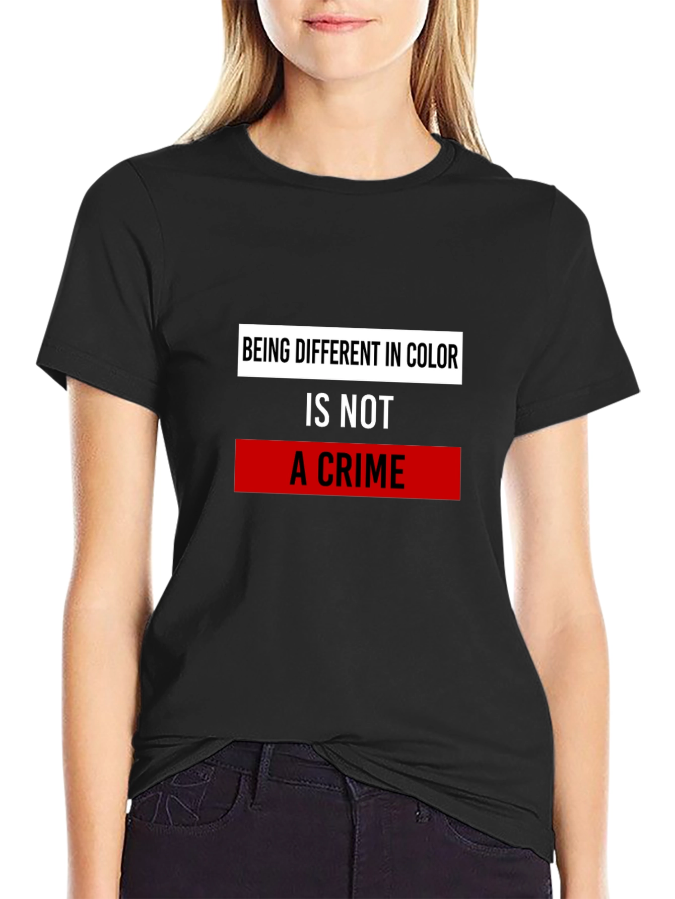 Equality T-Shirt - Being Different in Color is Not A Crime