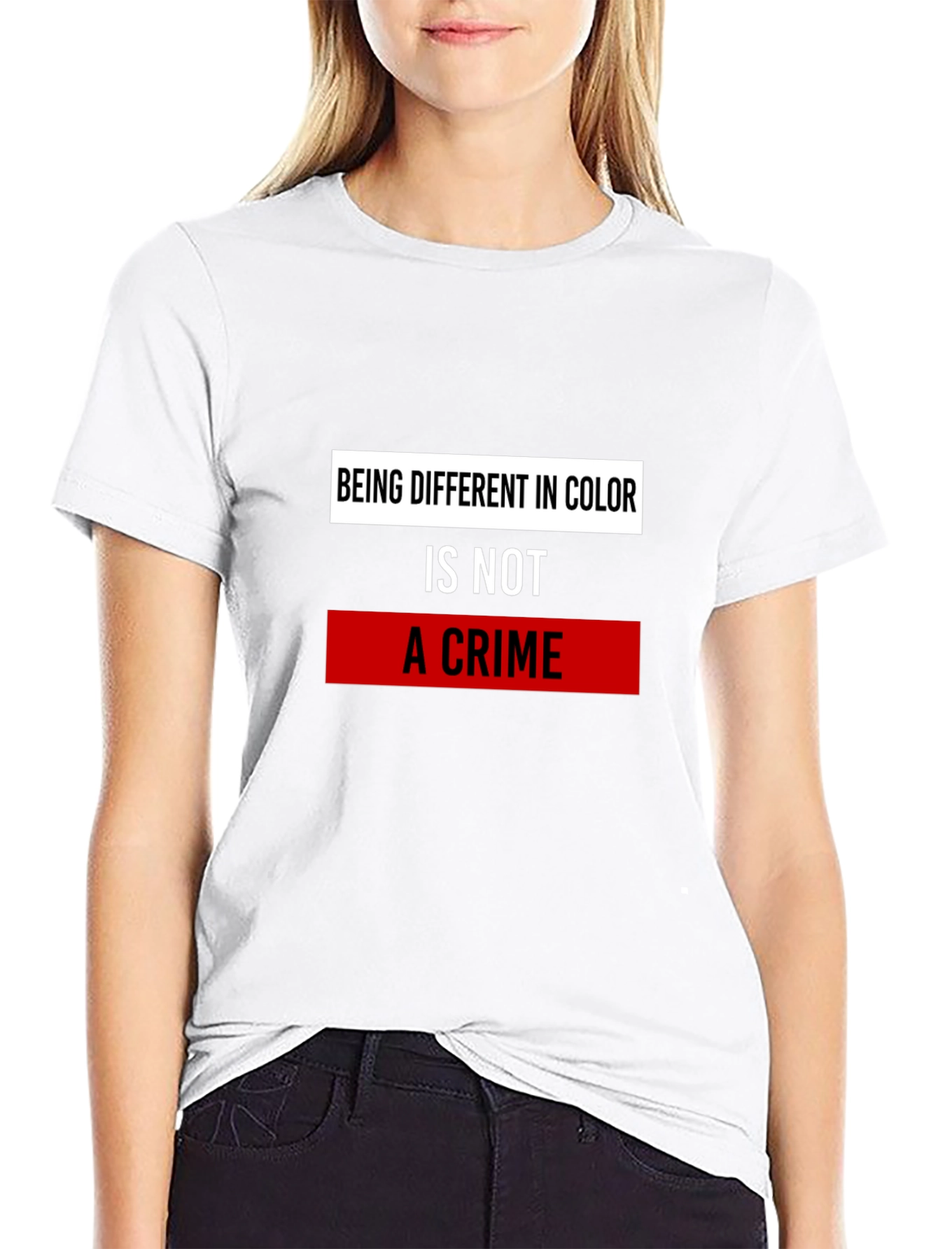 Equality T-Shirt - Being Different in Color is Not A Crime