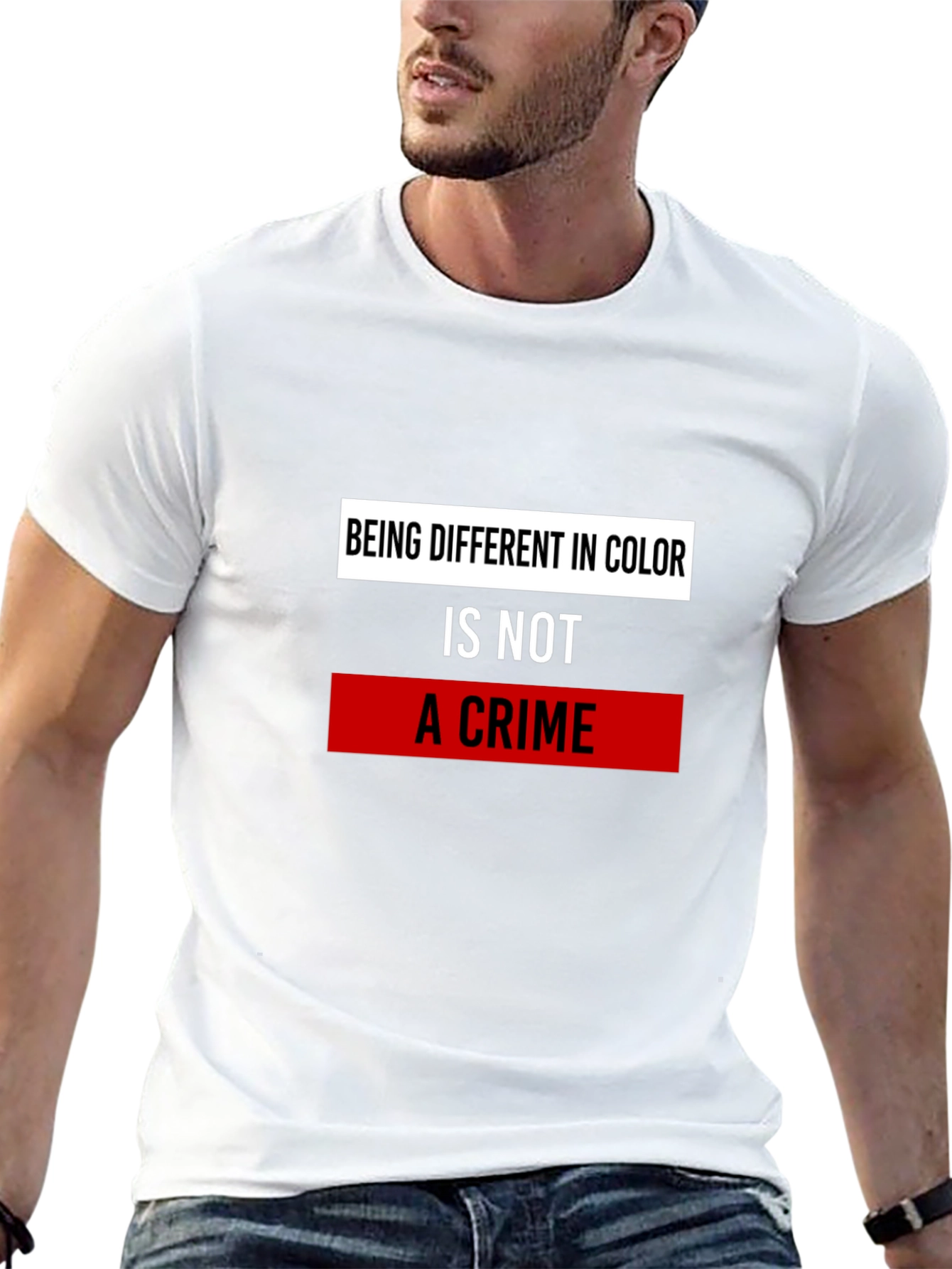Equality T-Shirt - Being Different in Color is Not A Crime