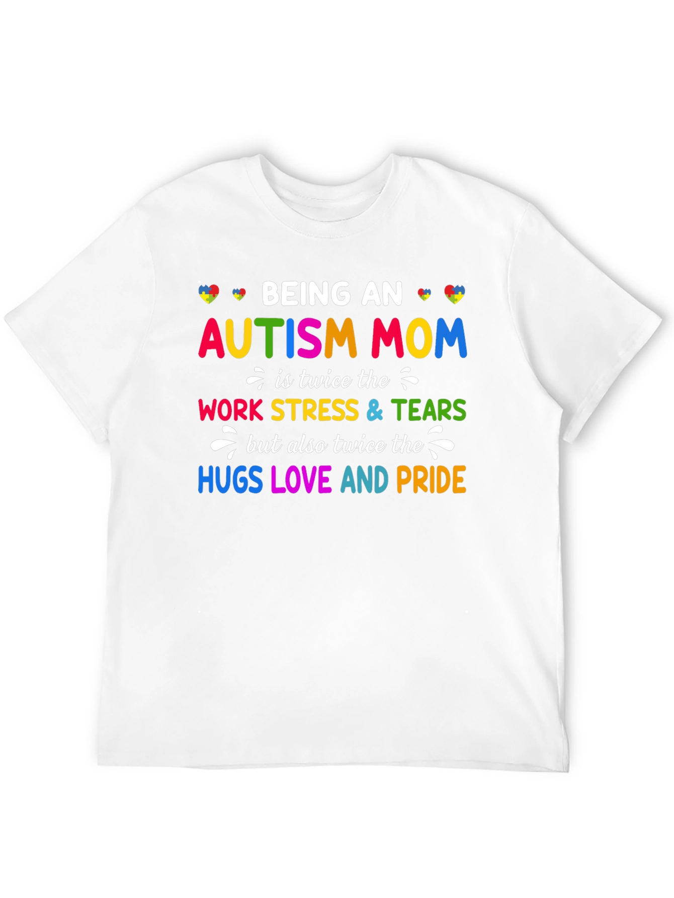 Autism Mom Graphic Tee - Twice the Love and Pride