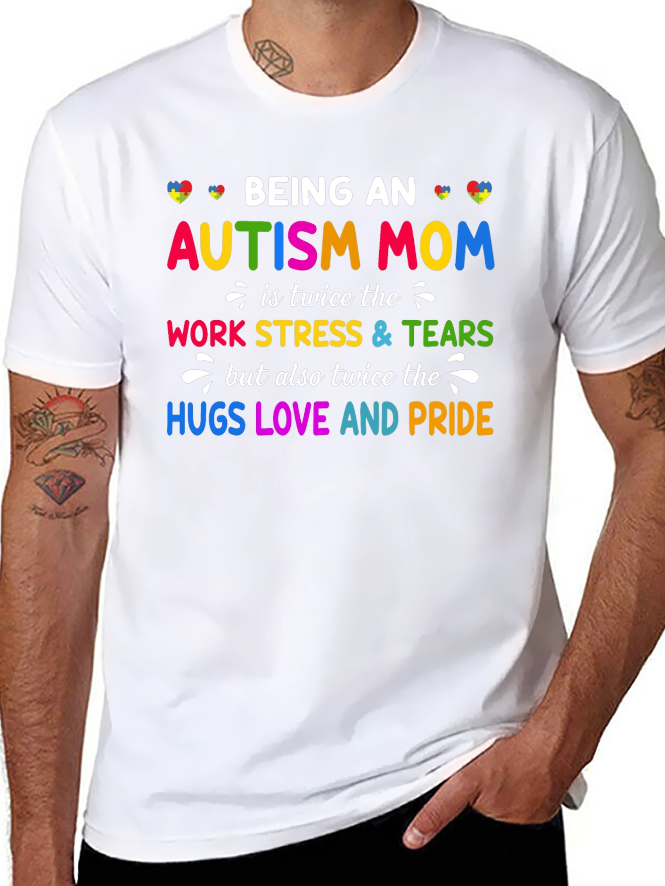 Autism Mom Graphic Tee - Twice the Love and Pride