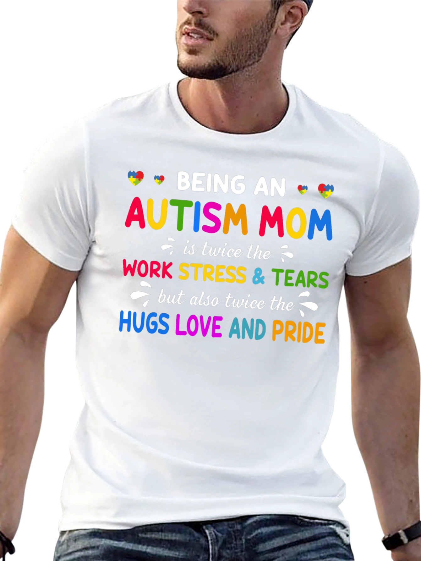 Autism Mom Graphic Tee - Twice the Love and Pride