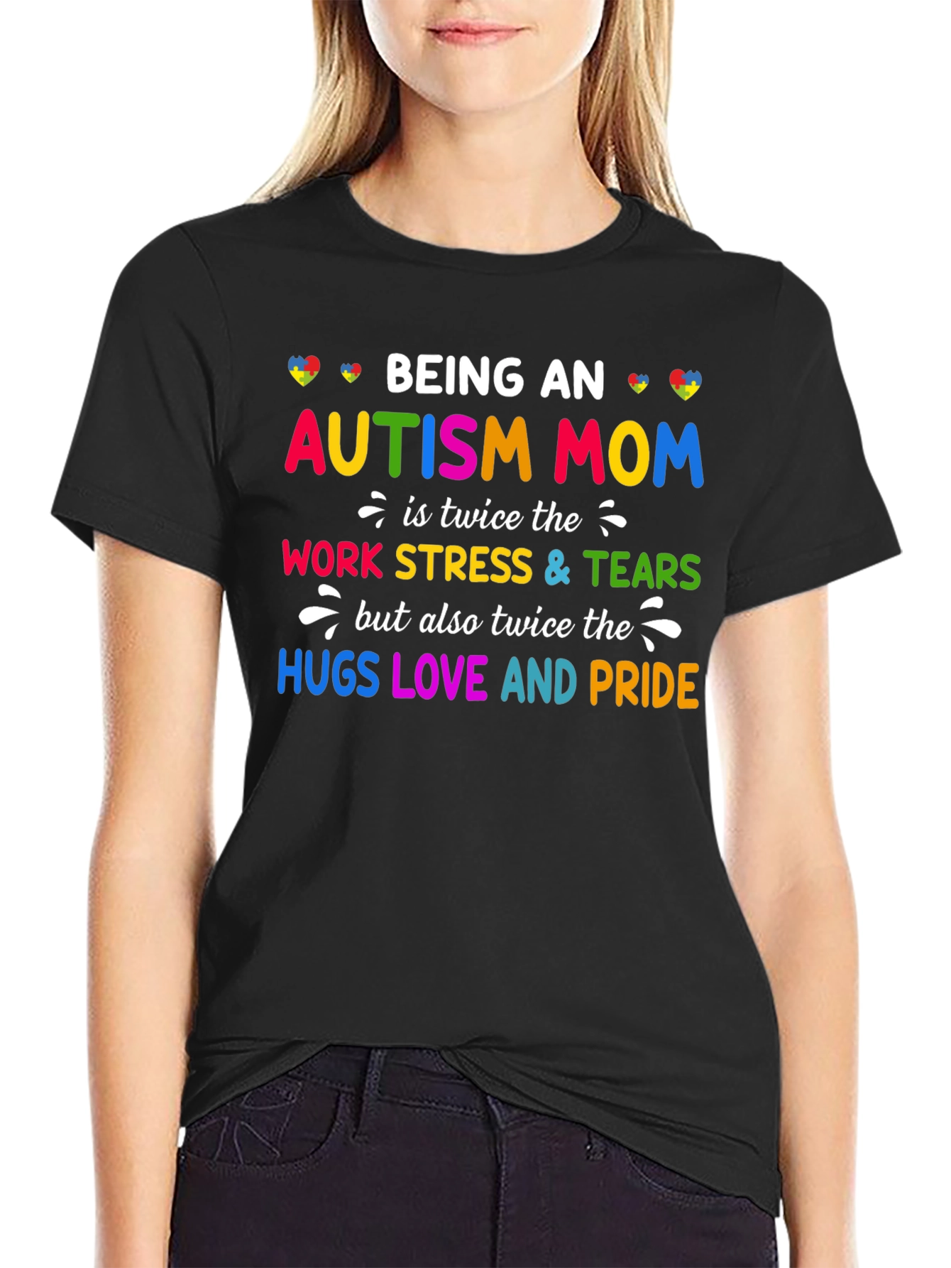Autism Mom Graphic Tee - Twice the Love and Pride