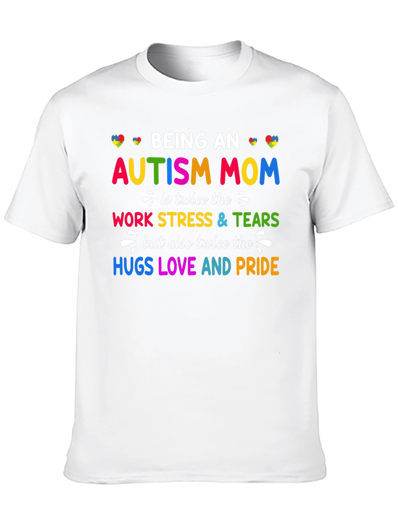 Autism Mom Graphic Tee - Twice the Love and Pride