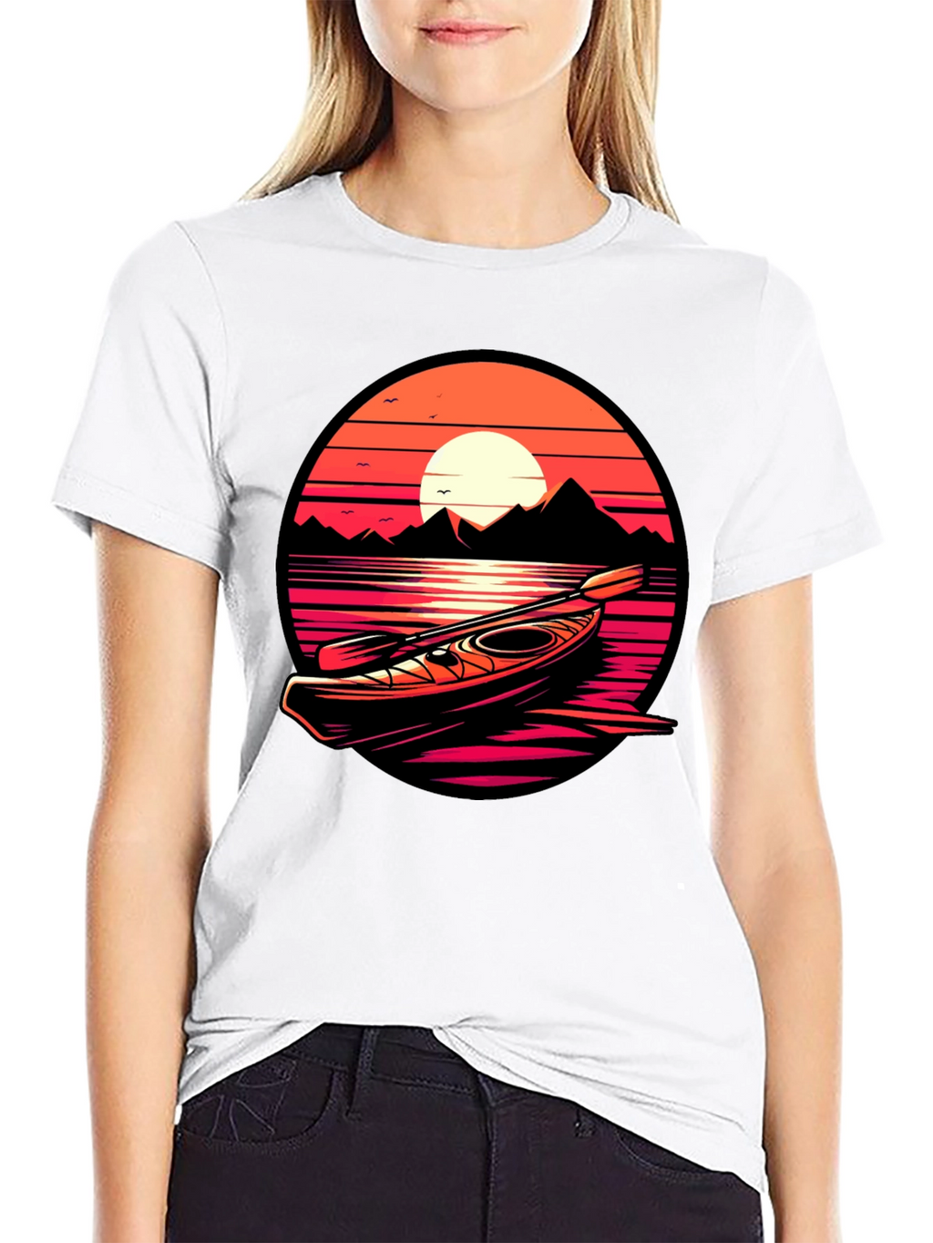 Kayak Sunset Graphic Tee - Adventure Ready!