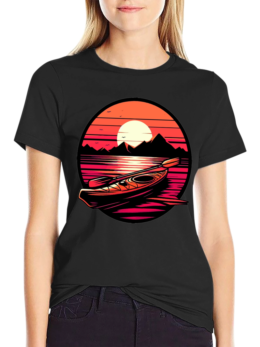 Kayak Sunset Graphic Tee - Adventure Ready!