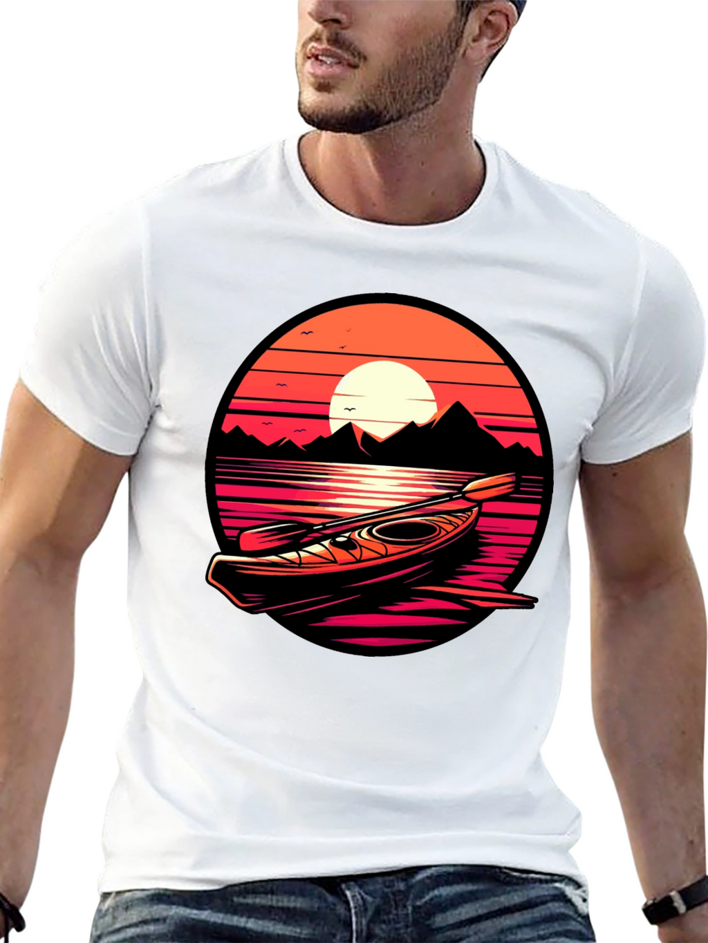 Kayak Sunset Graphic Tee - Adventure Ready!