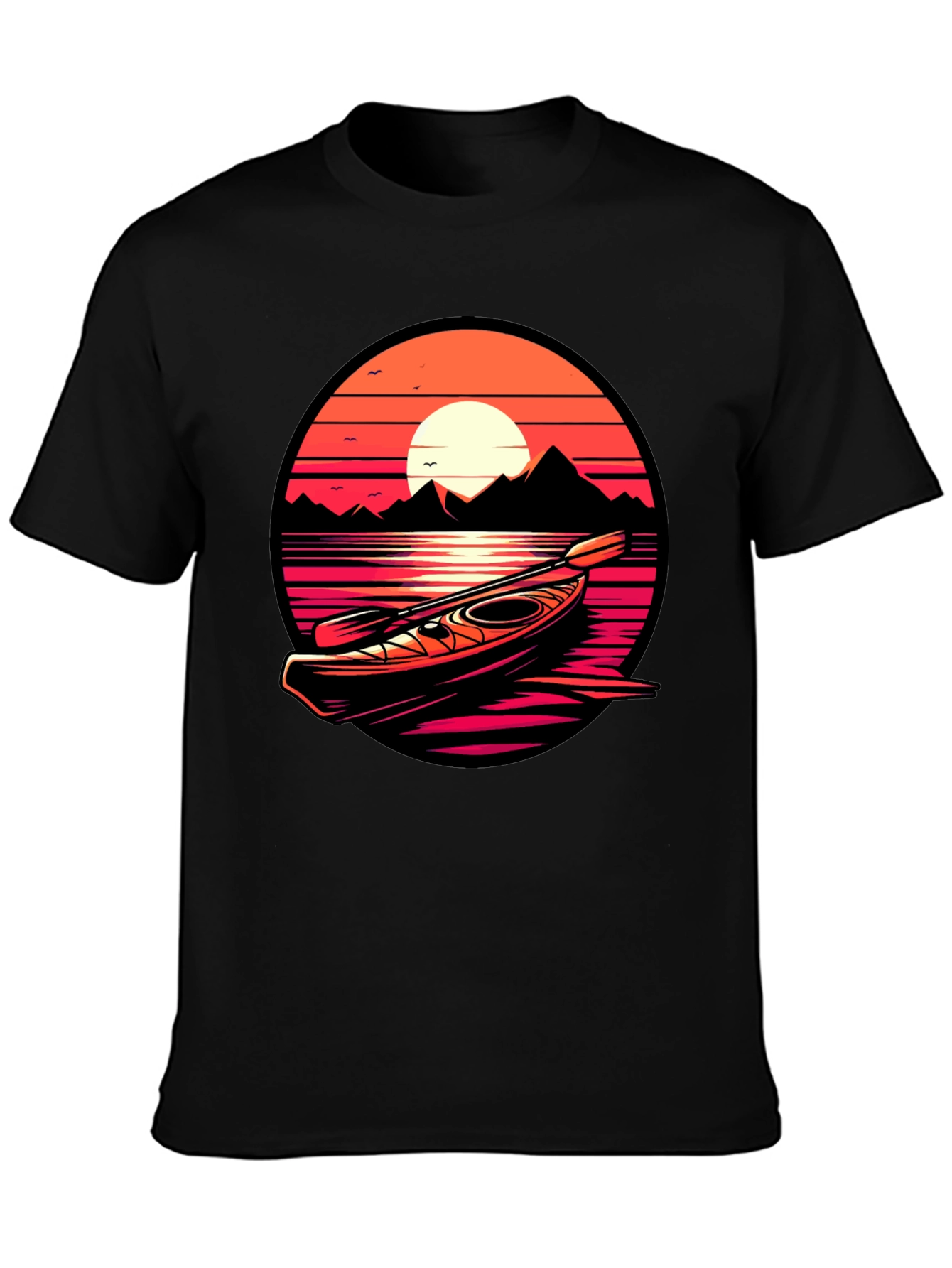 Kayak Sunset Graphic Tee - Adventure Ready!