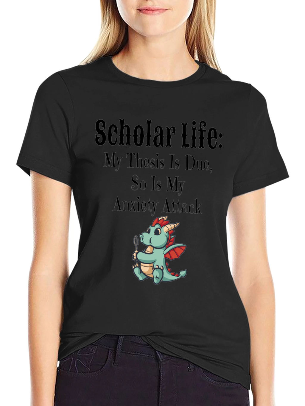 Scholar Life Thesis Anxiety T-Shirt