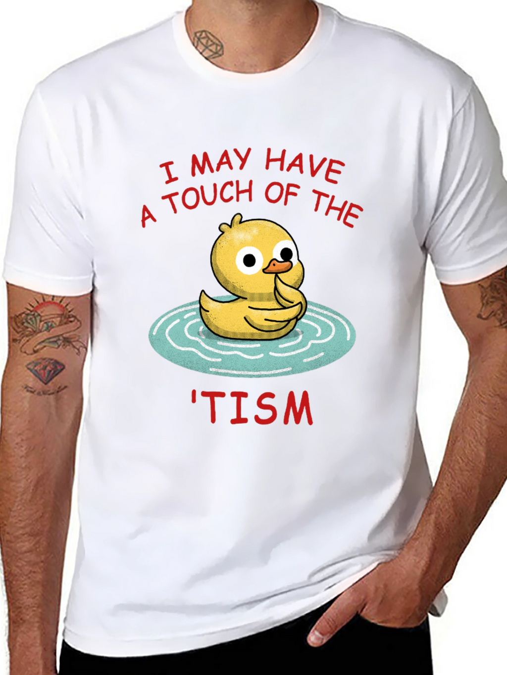 Quirky Tism Duck Graphic Tee