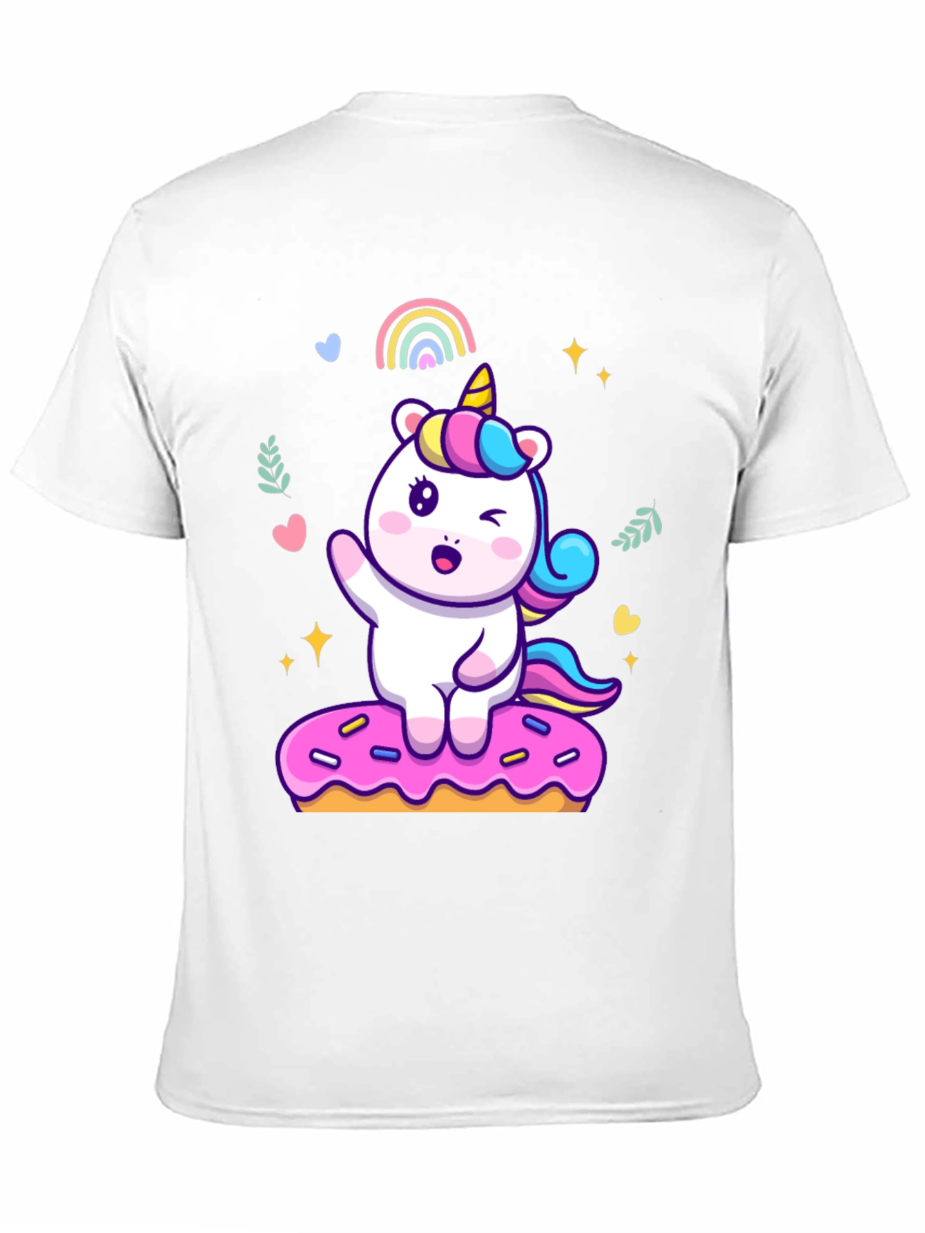 Unicorn Donut T-Shirt - Cute Graphic Tee
