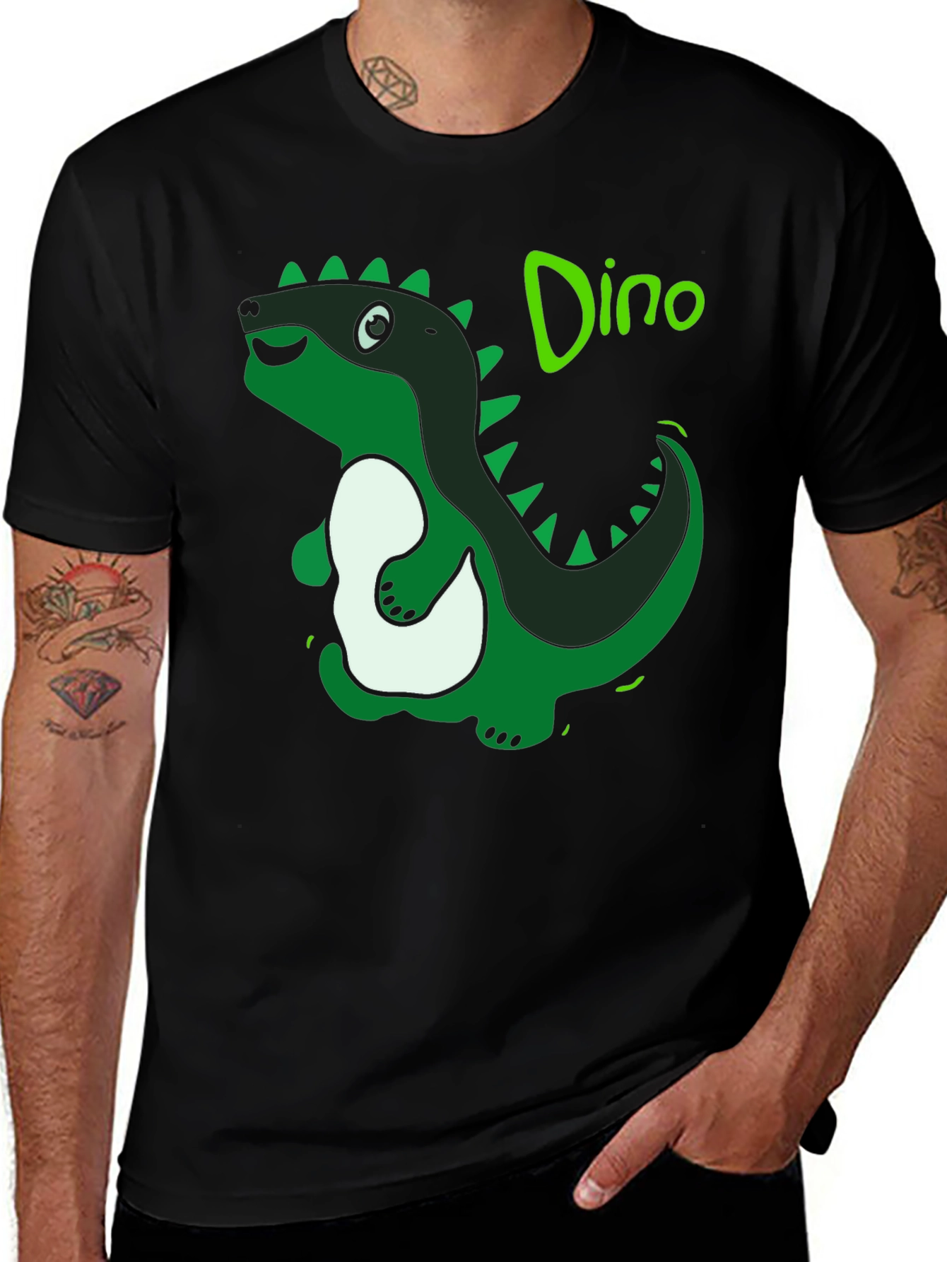 Dino T-Shirt: Cartoon Dinosaur Graphic Tee