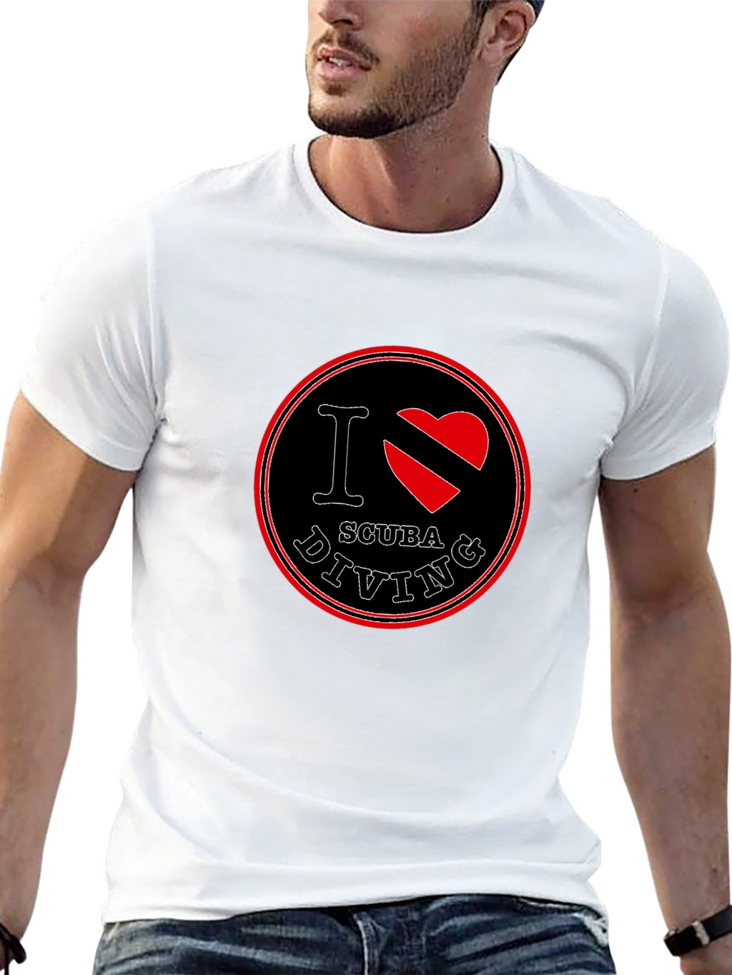 I Love Scuba Diving Black T-Shirt