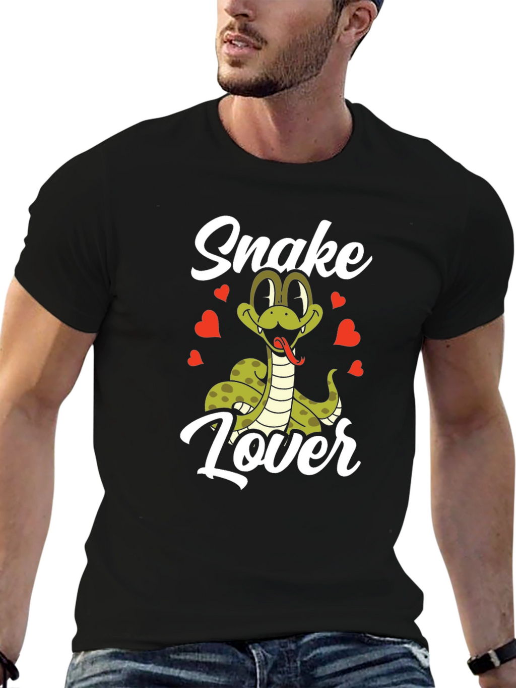 Snake Lover T-Shirt - Cute Cartoon Snake Design