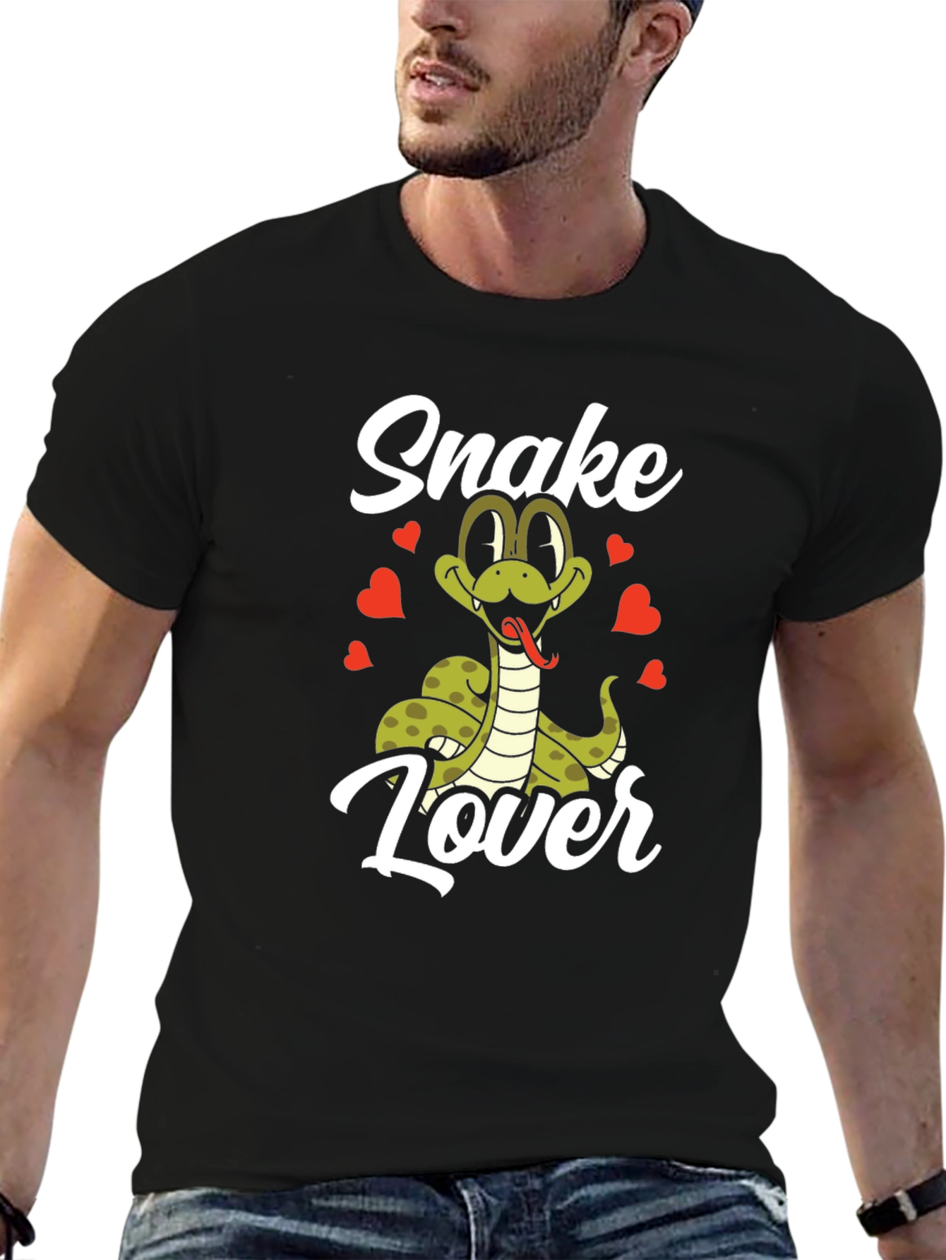 Snake Lover T-Shirt - Cute Cartoon Snake Design