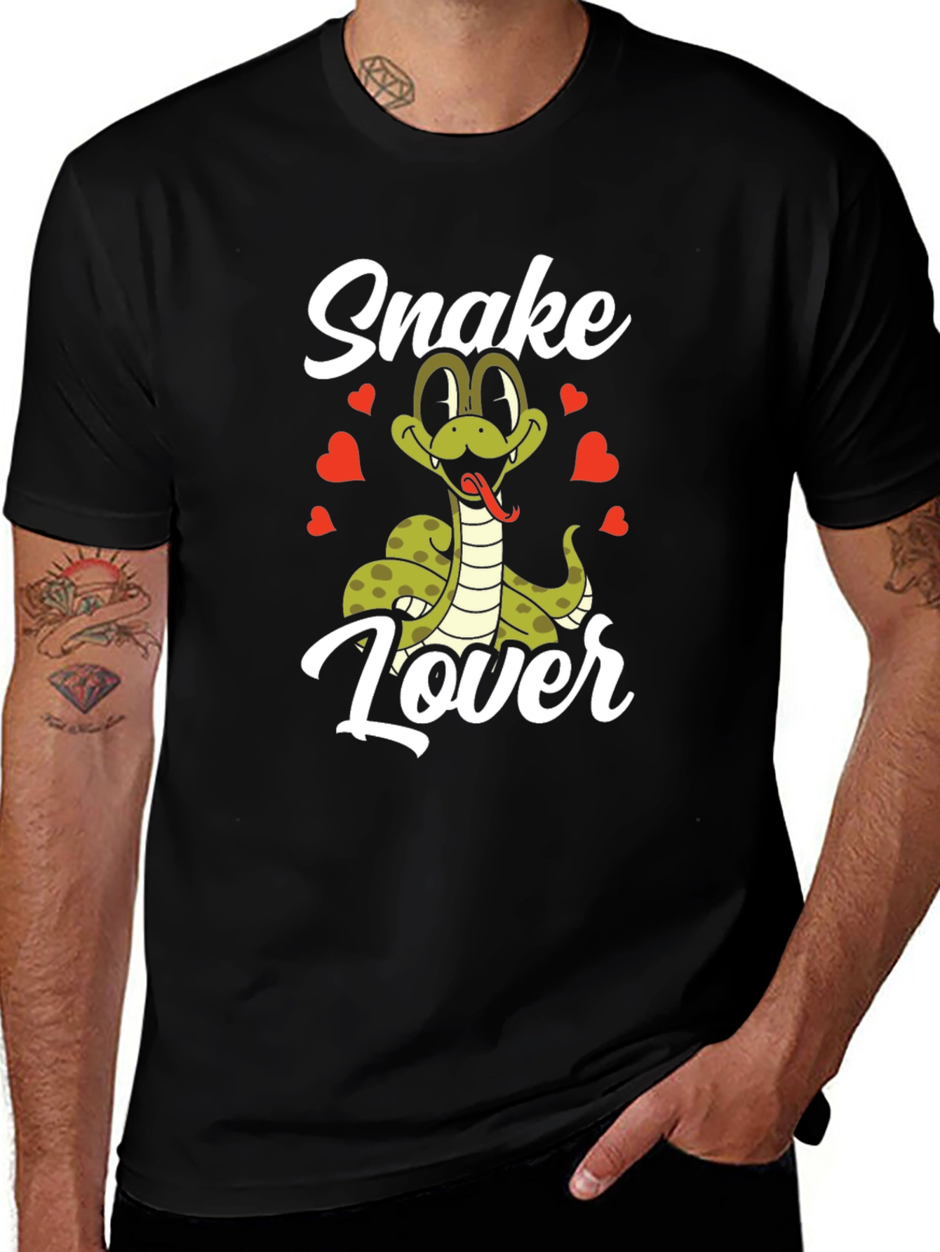 Snake Lover T-Shirt - Cute Cartoon Snake Design