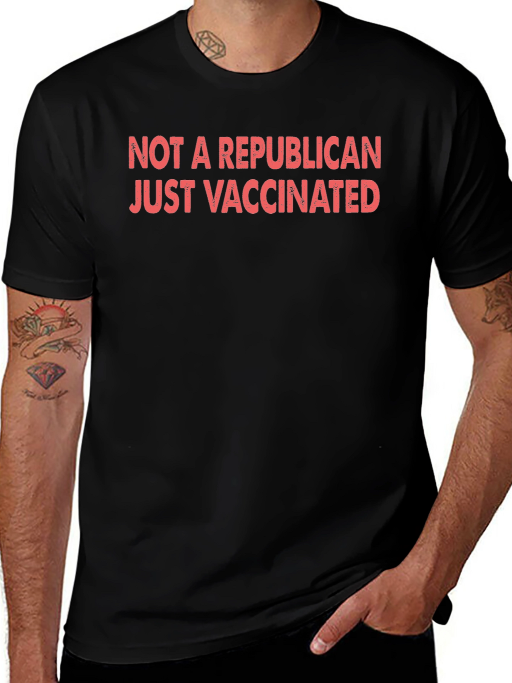 Vaccinated Graphic Tee -  Not a Republican